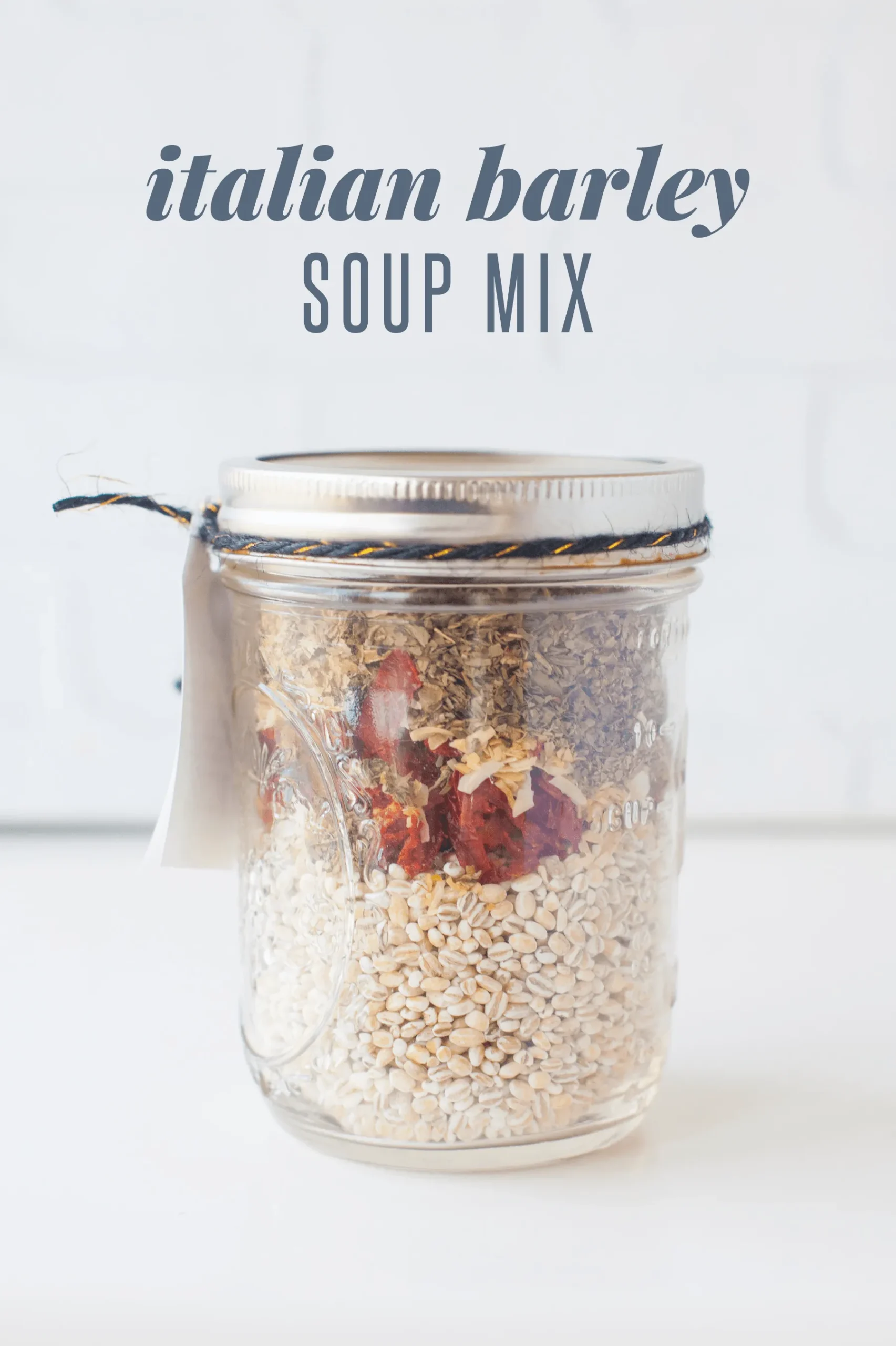 Meal in a Jar Italian Barley Soup