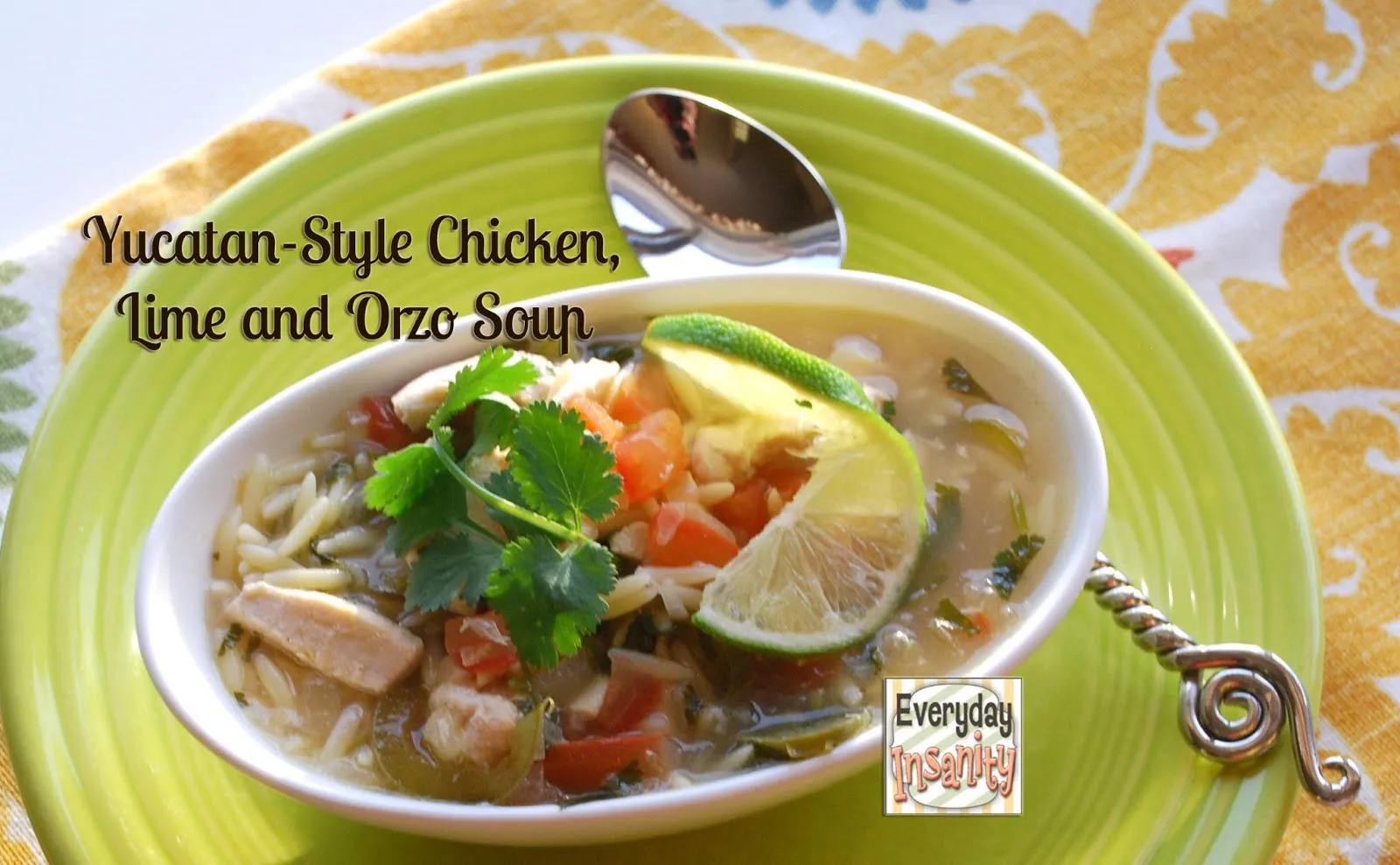 Mean Chef's Yucatan Style Chicken Lime and Orzo Soup