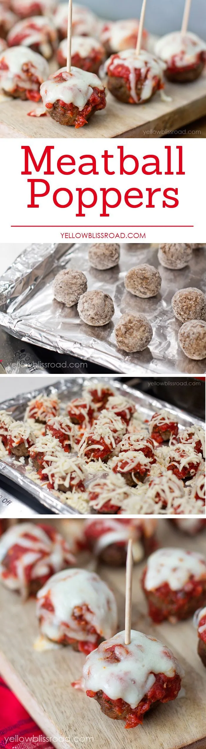 Meatball Marinara Poppers Appetizer