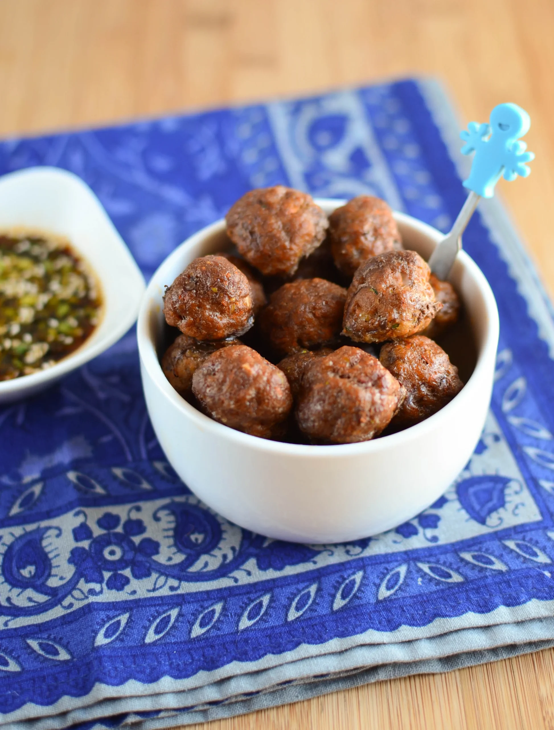 Meatballs and Dipping Sauce