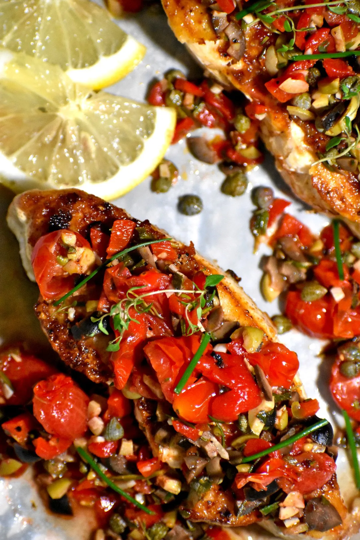 Mediterranean Fish with Tapenade