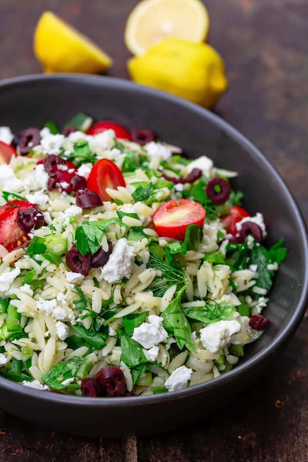 Mediterranean Inspired Orzo Salad