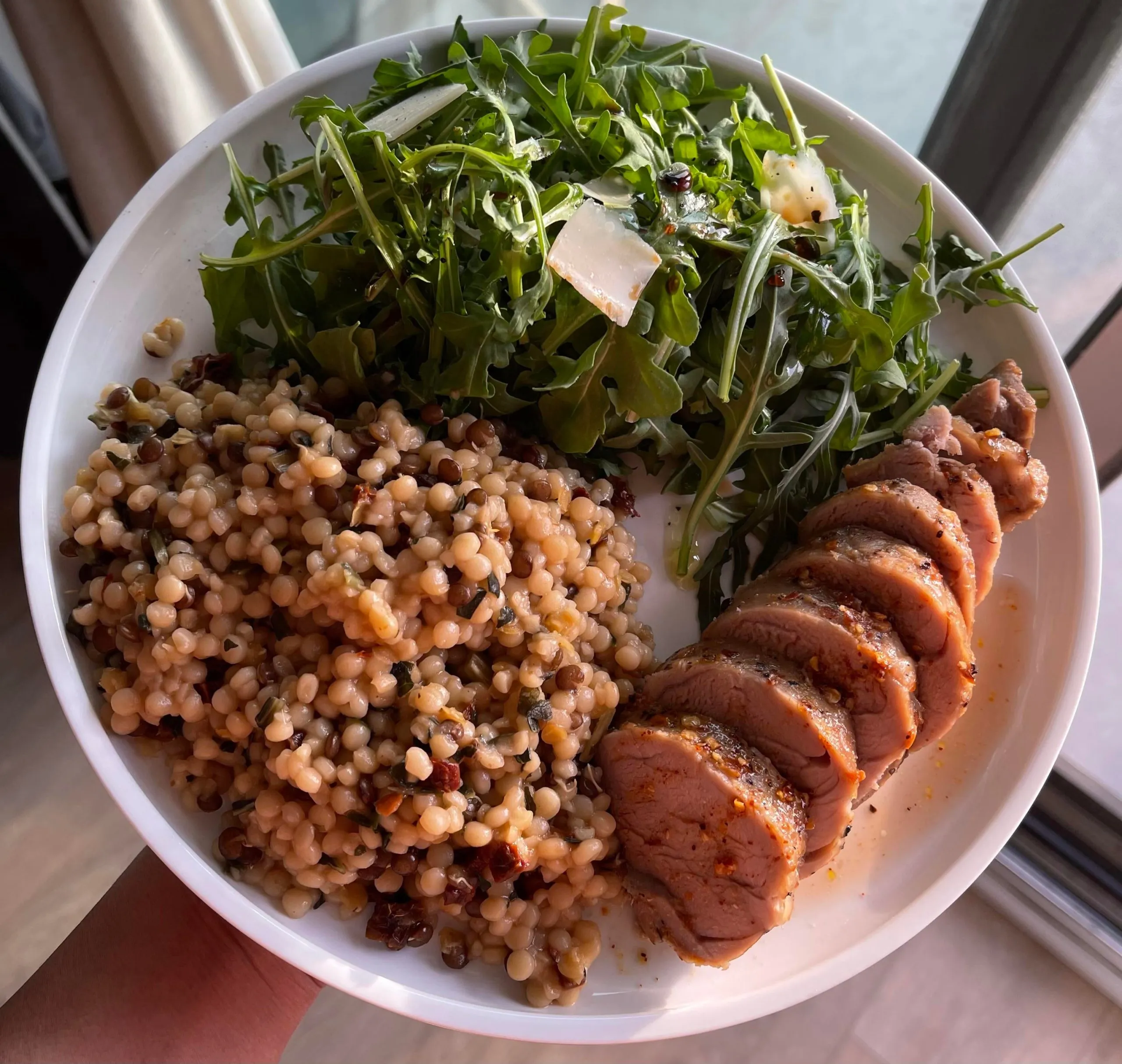 Mediterranean Pork Tenderloin with Couscous (Slow Cooker)