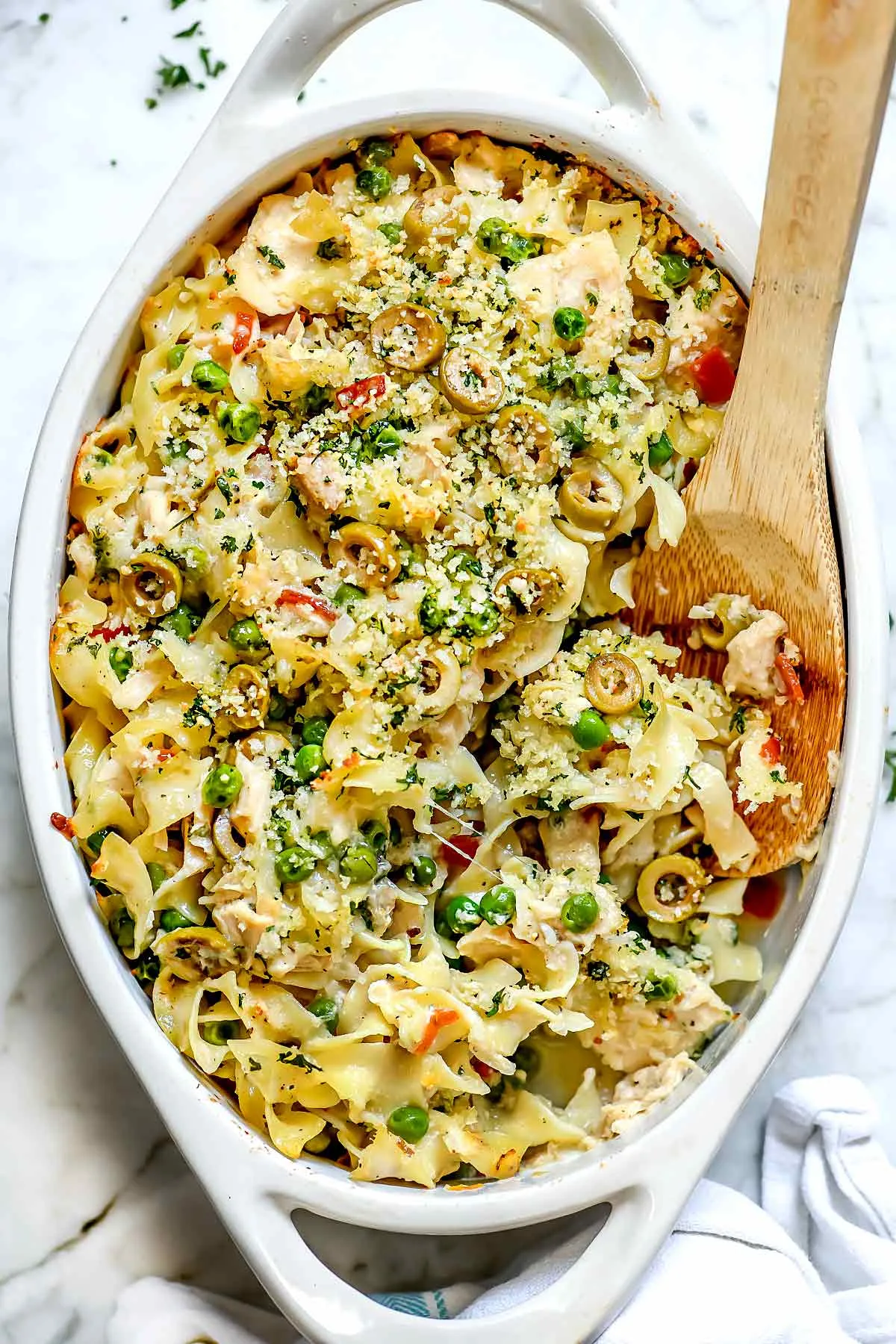 Mediterranean Tuna Noodle Casserole