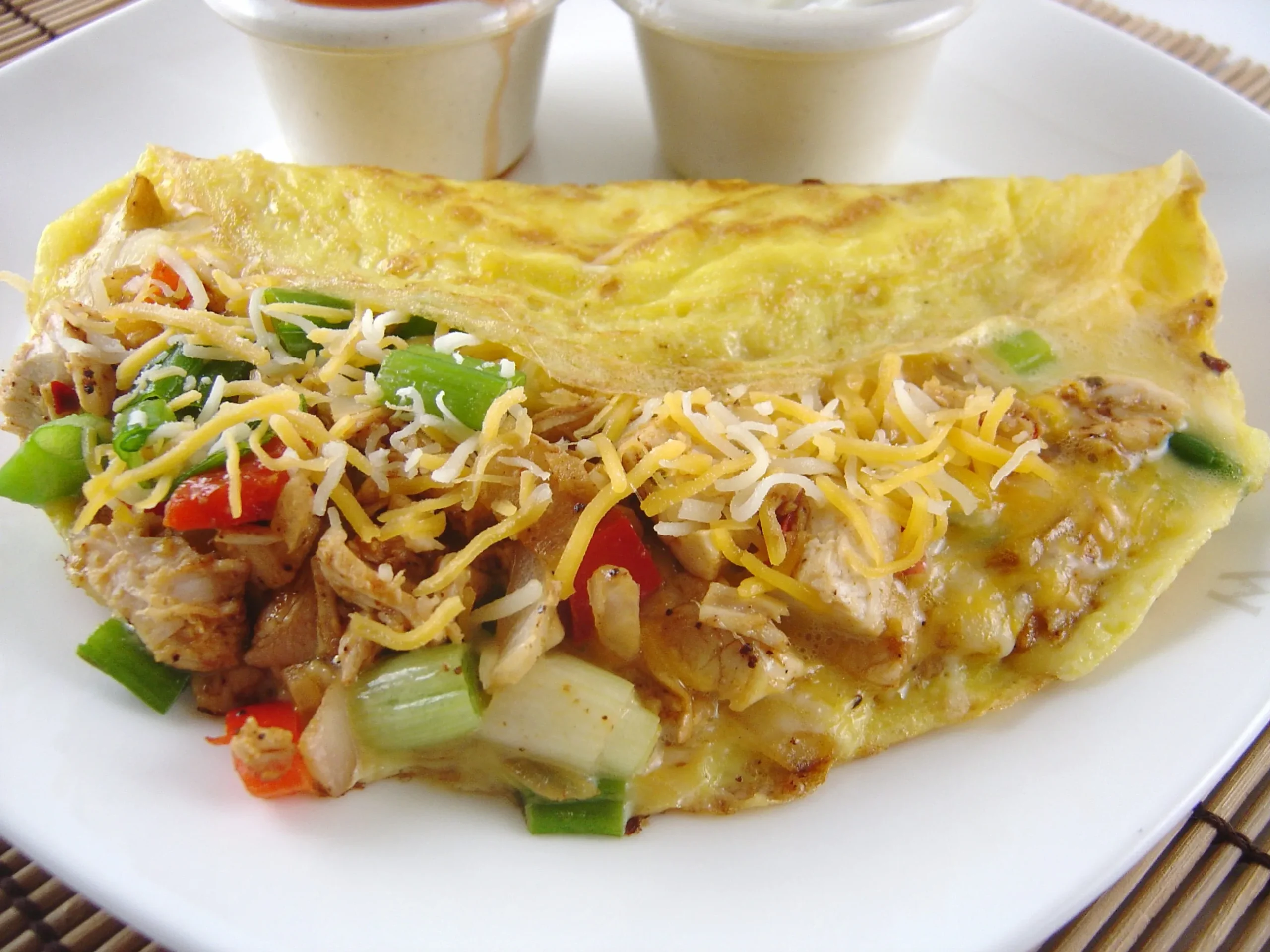 Mexican Omelet with Chicken