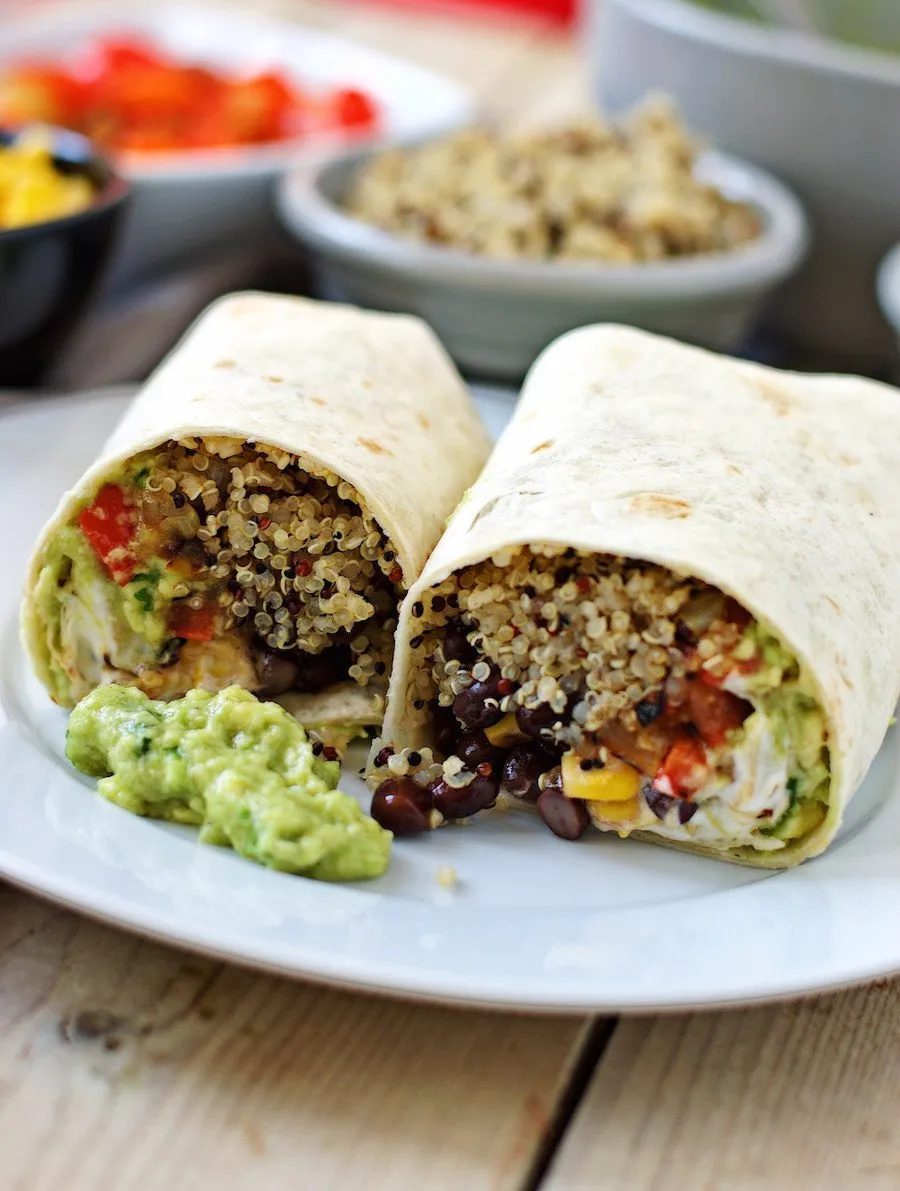 Mexican Quinoa and Kale Wraps