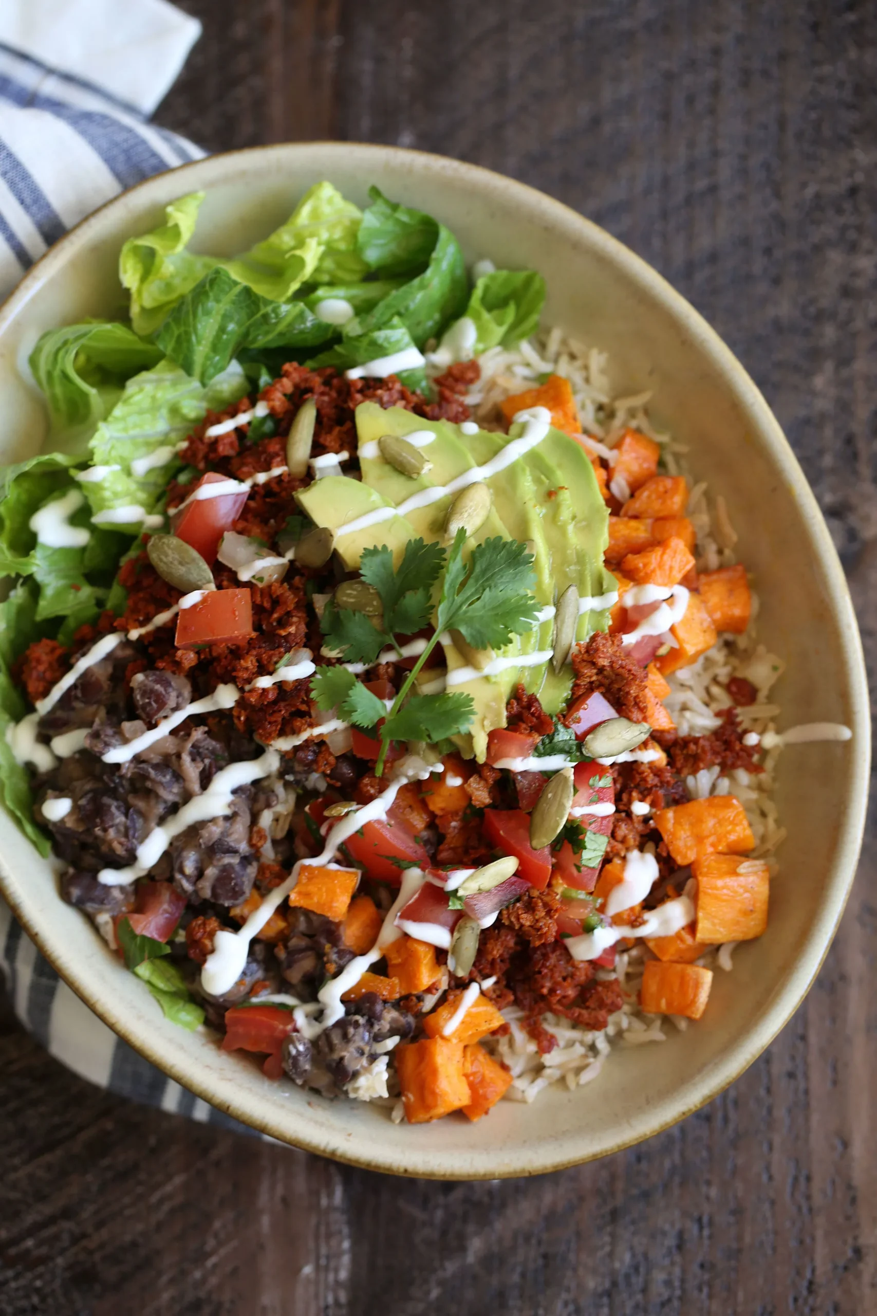 Mexican Sweet Potato Bowl with Cashew