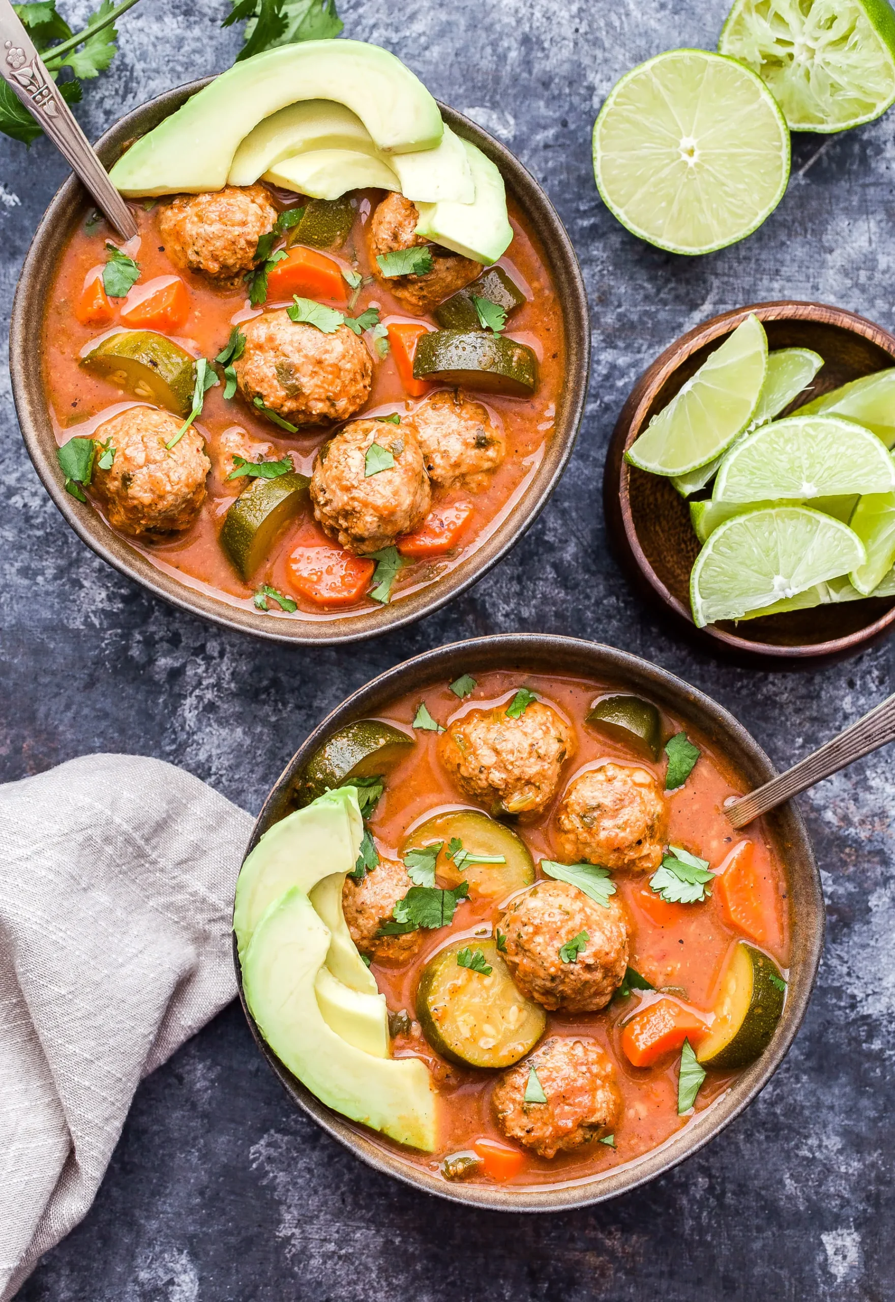Mexican Tortilla Meatball Soup