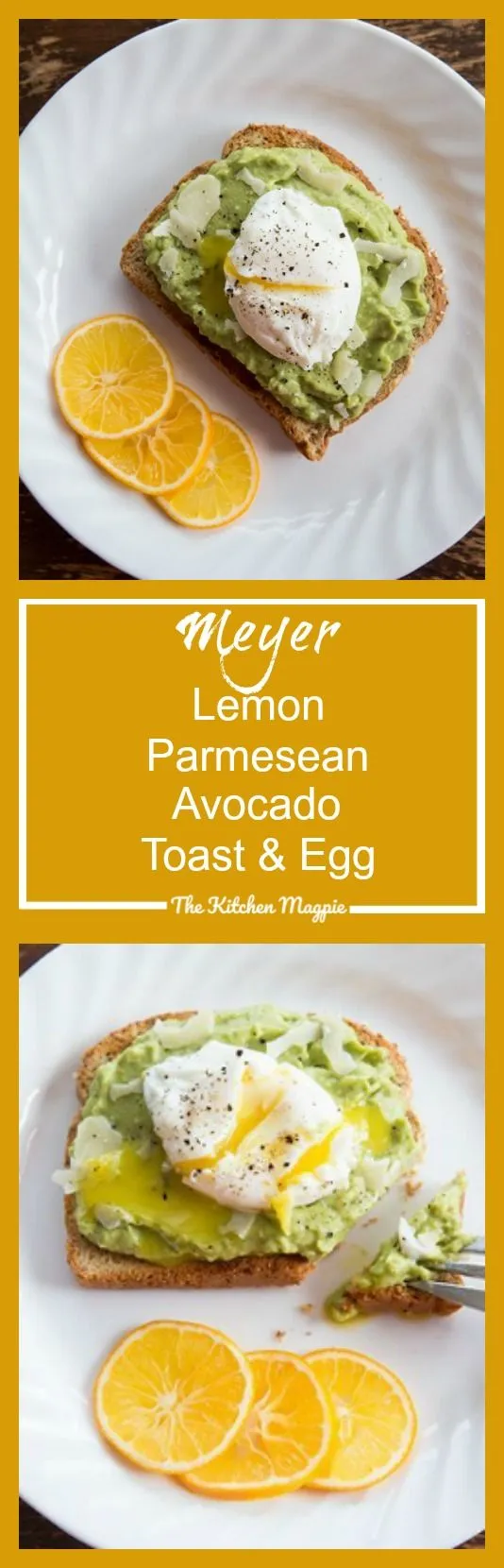 Meyer Lemon Parmesan Avocado Toast Egg