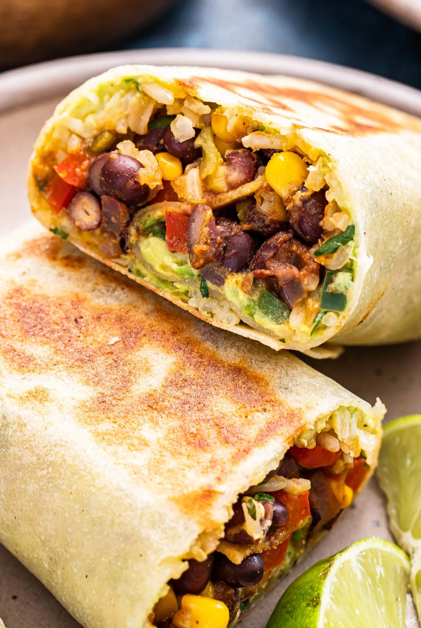 Microwave Black Bean Burritos