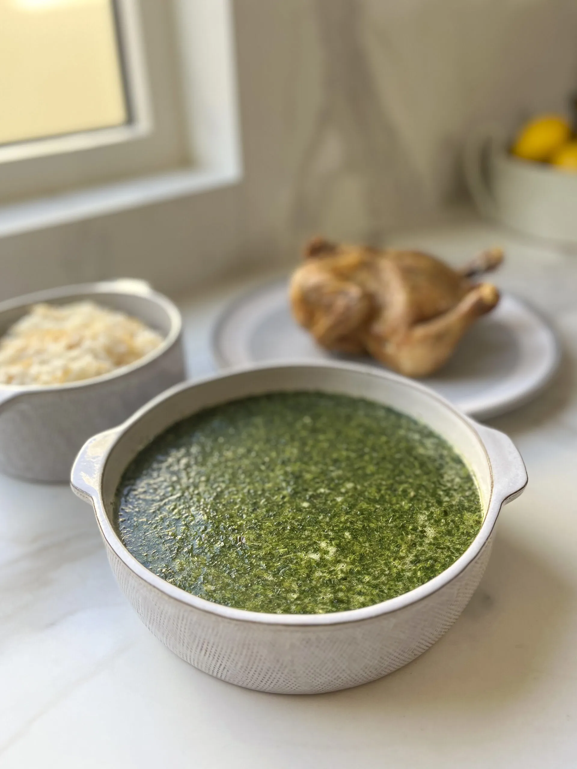 Middle Eastern Mlukhiya and Chicken