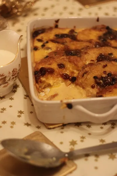 Mincemeat Bread and Butter Pudding