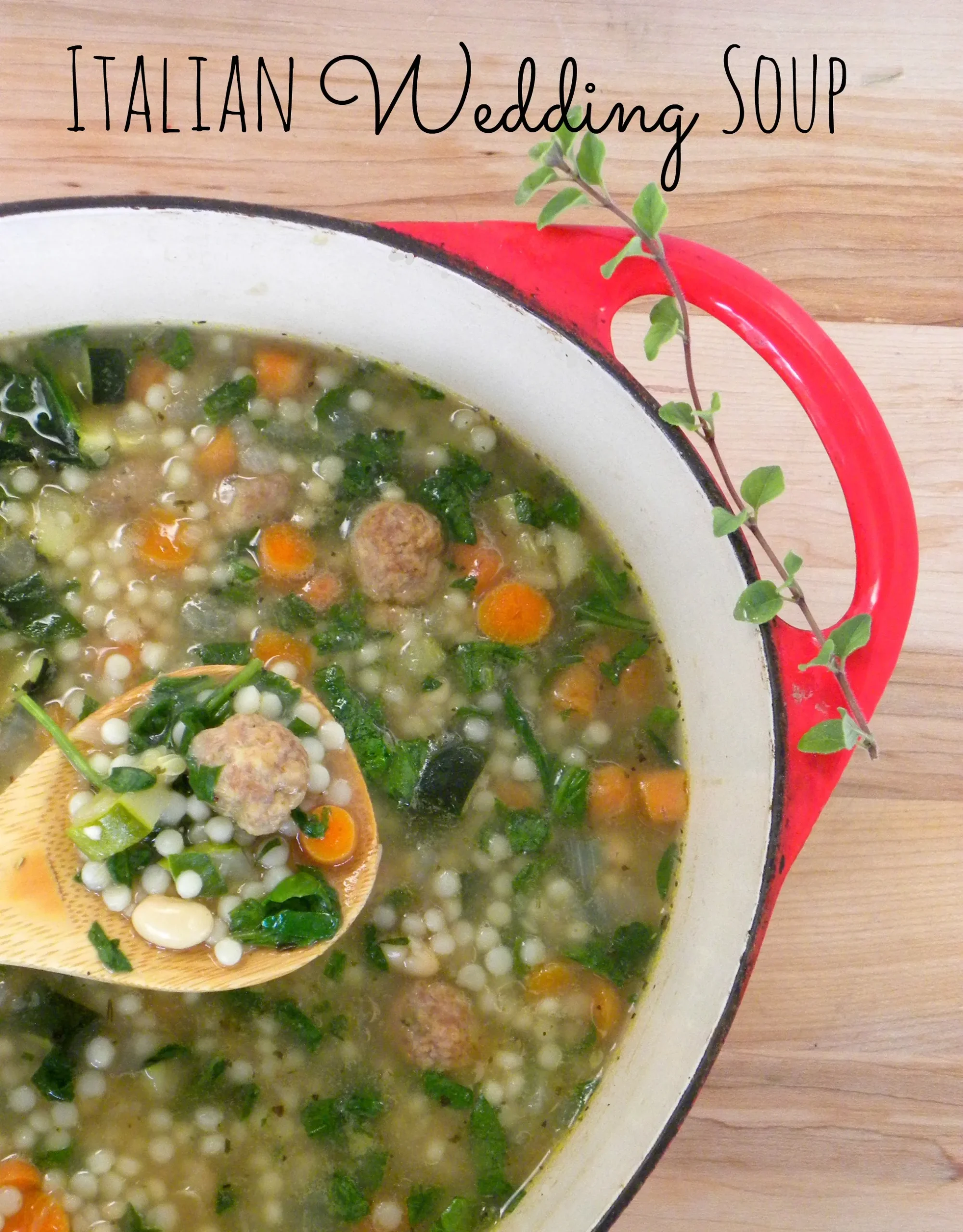 Mini Turkey Meatball Italian Wedding Soup