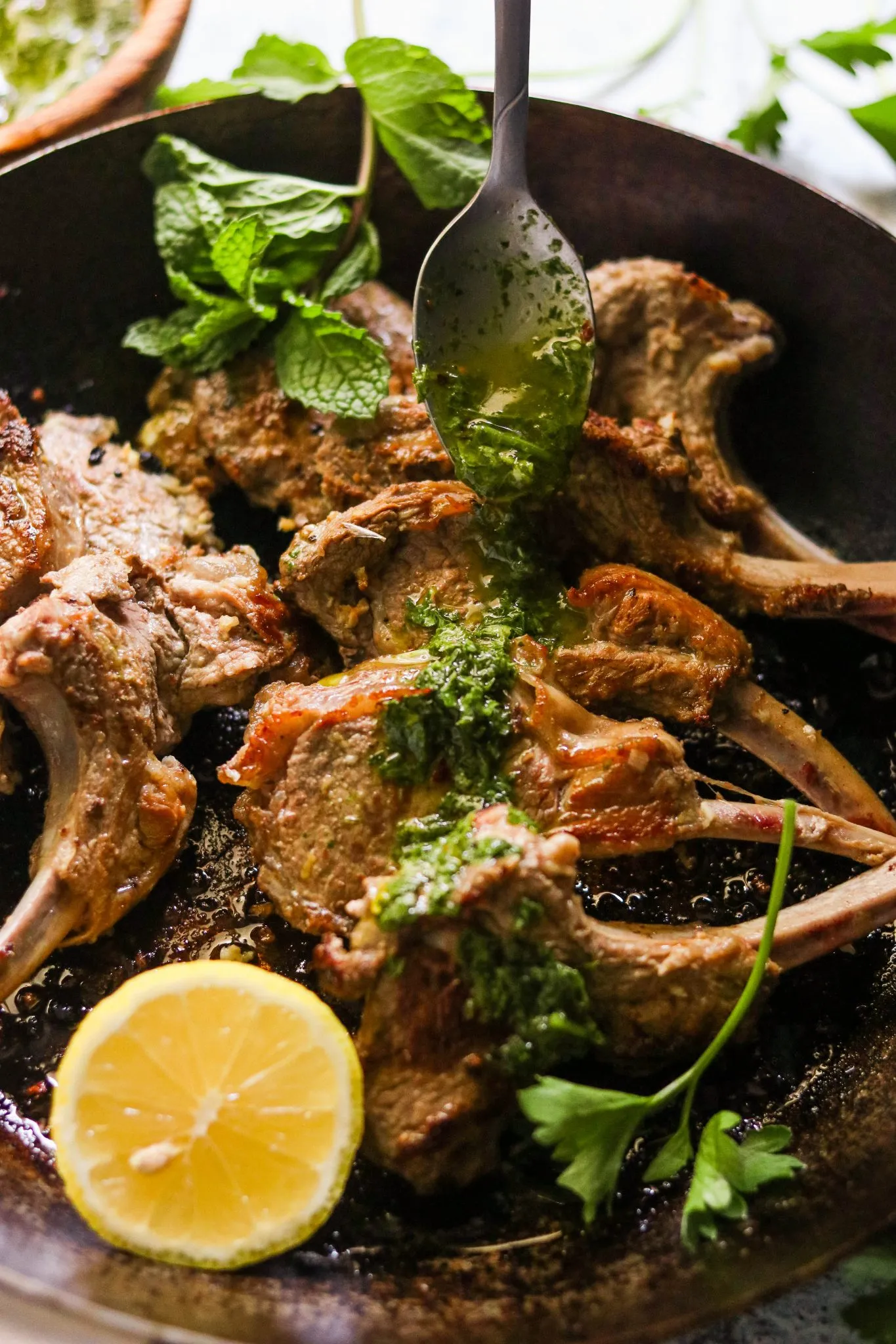 Mint Chimichurri Lamb Chops