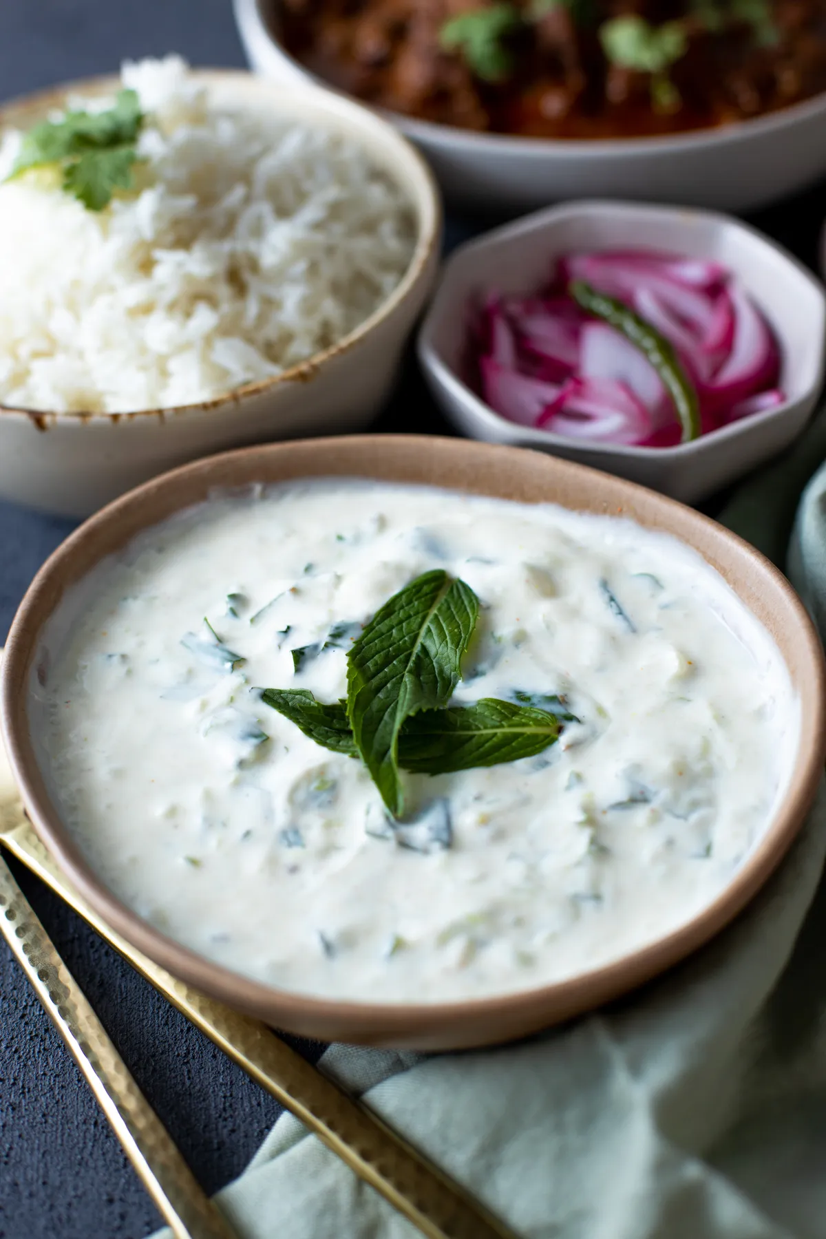 Mint and Cucumber Raita