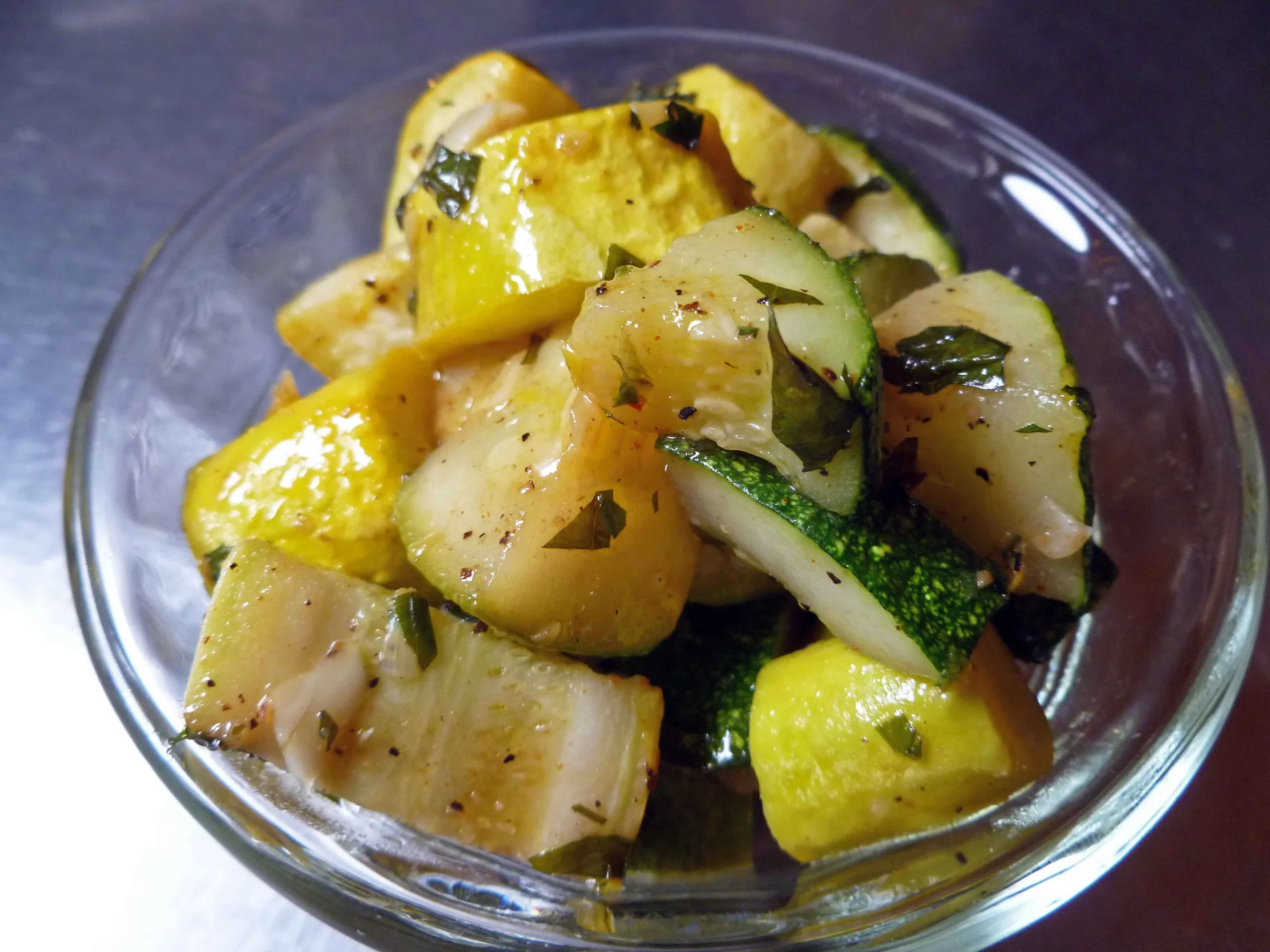 Minted Summer Squash Topping