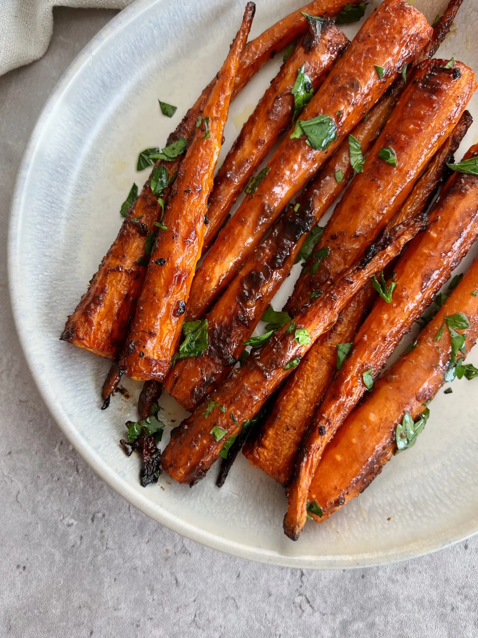 Miso Balsamic Roasted Carrots