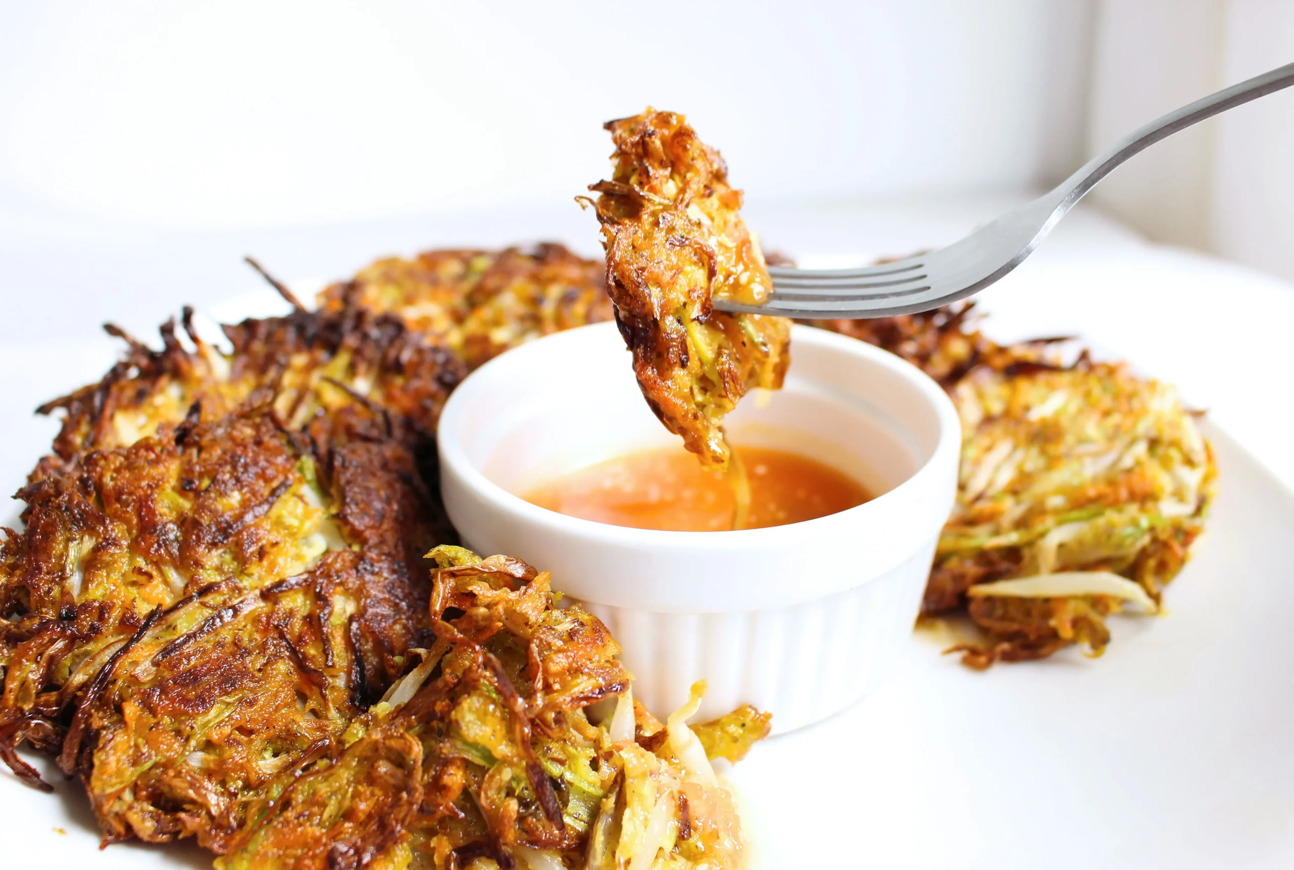 Mixed Bean and Beer Fritters with Salad