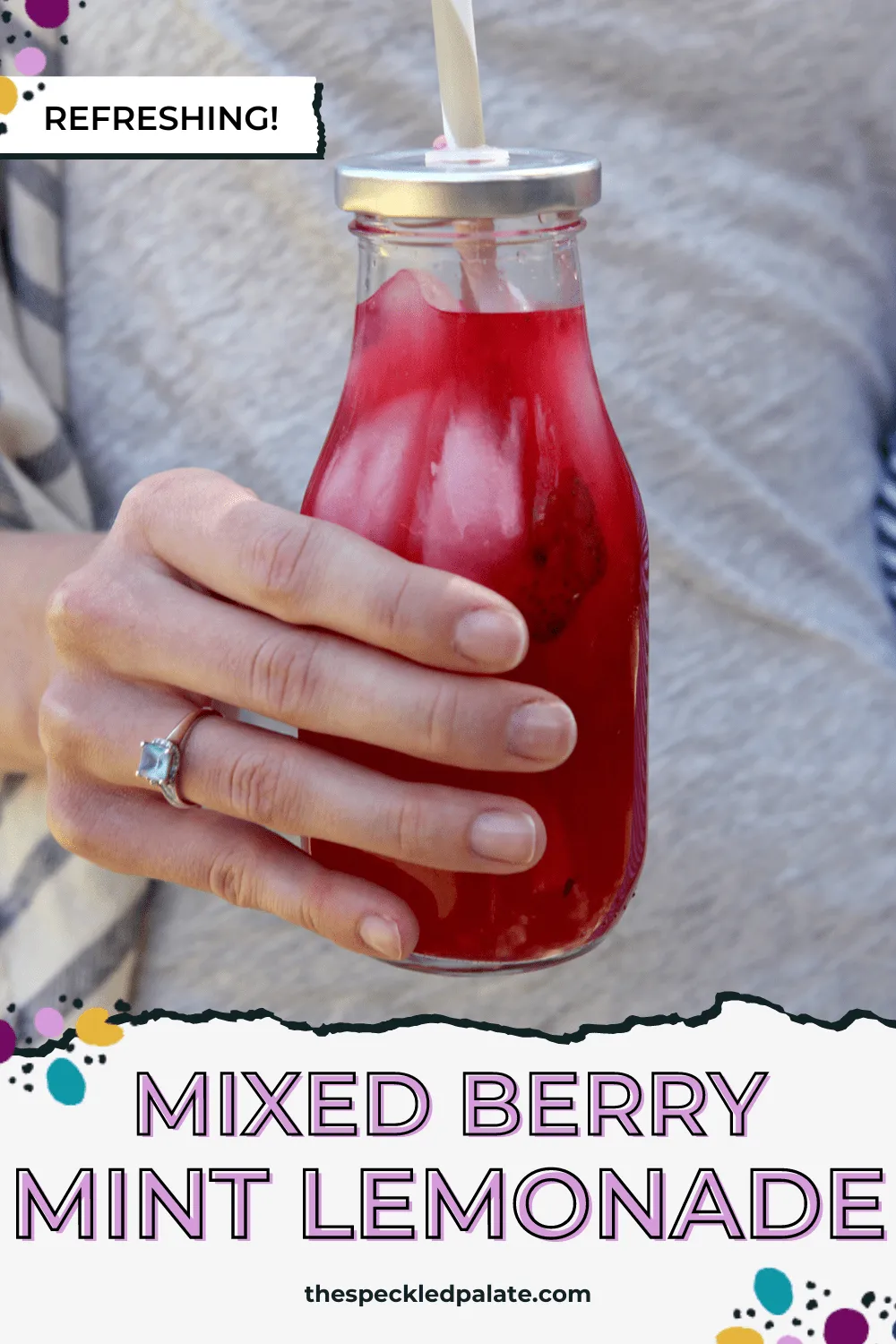 Mixed Berry Mint Lemonade