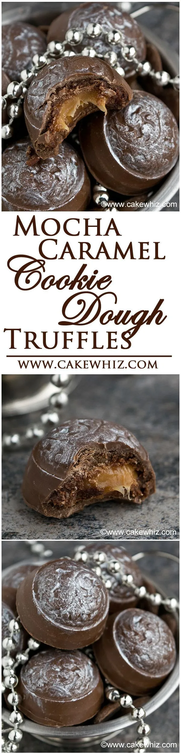 Mocha Caramel Cookie Dough Truffles