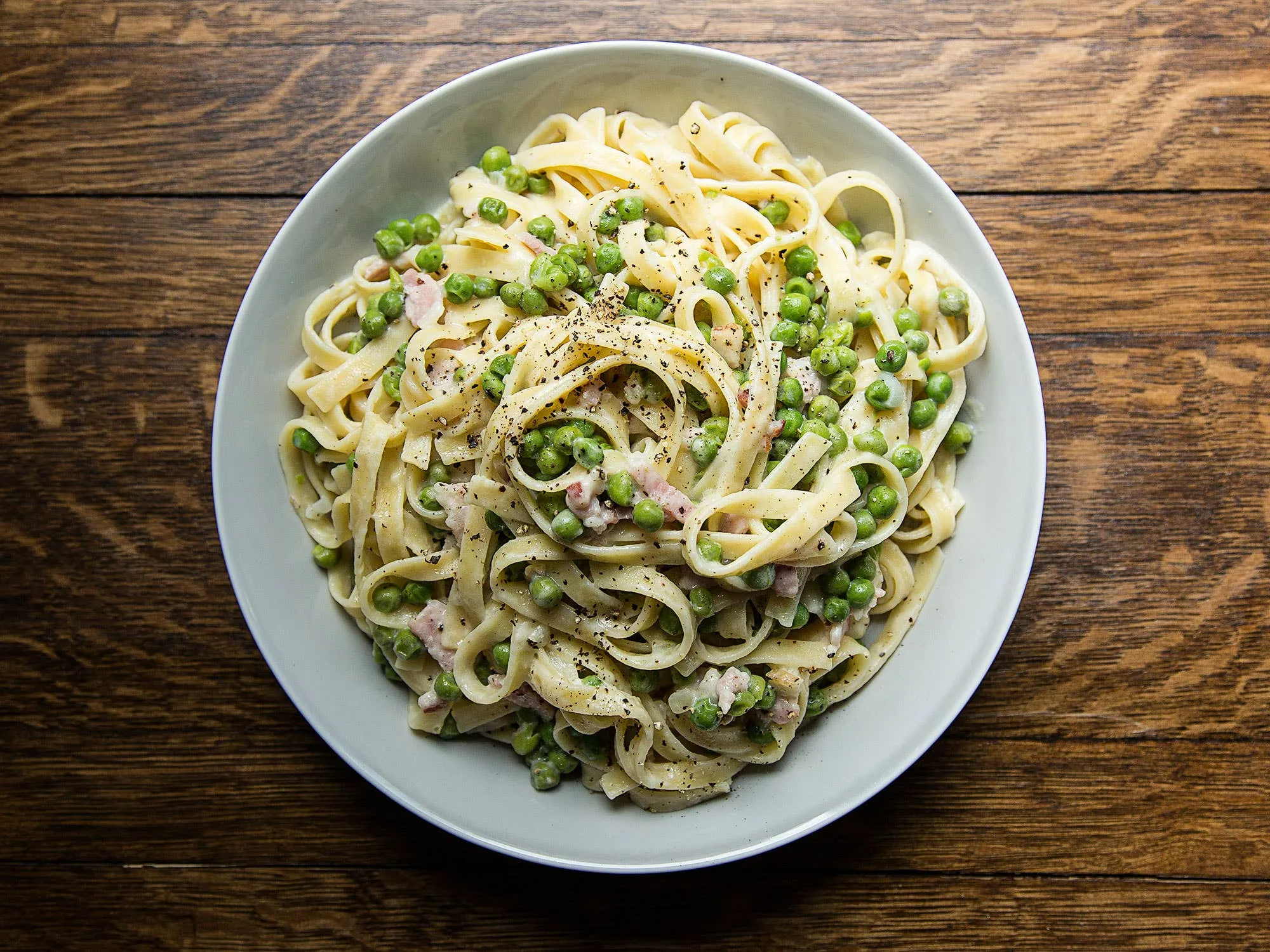 Mom's Peas and Noodles