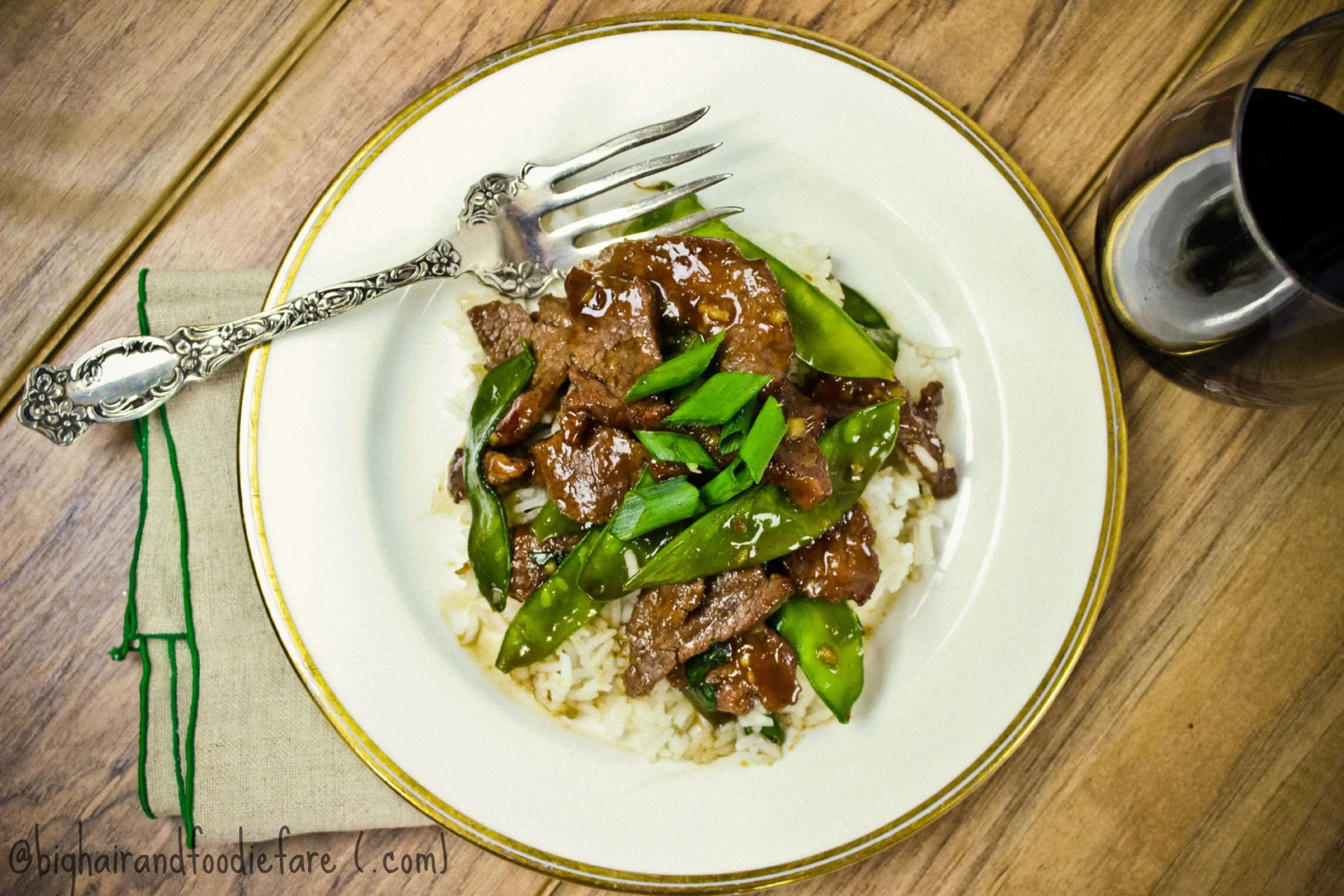 Mongolian Beef with Snow Peas