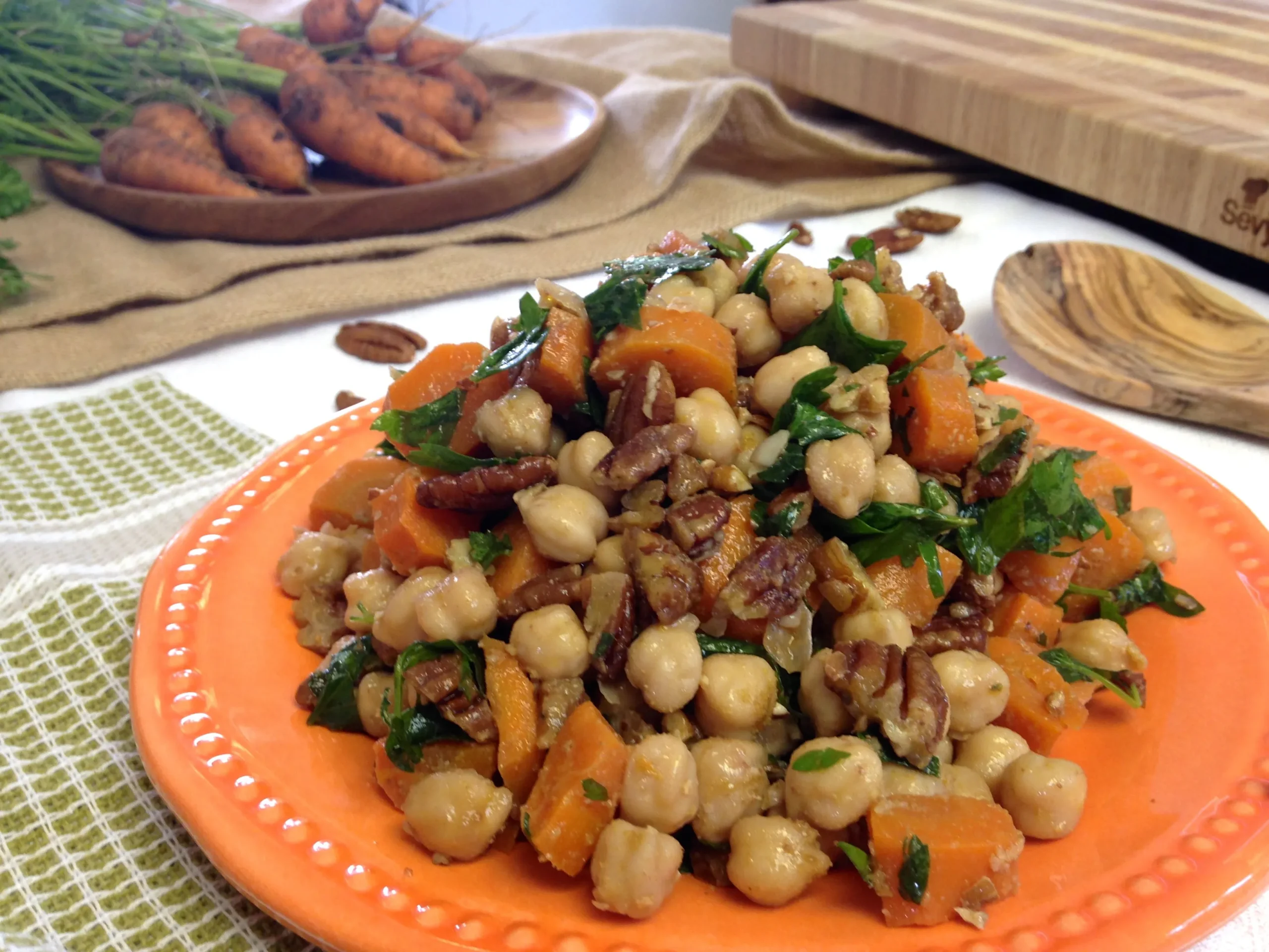 Moroccan Roasted Carrot and Chickpea
