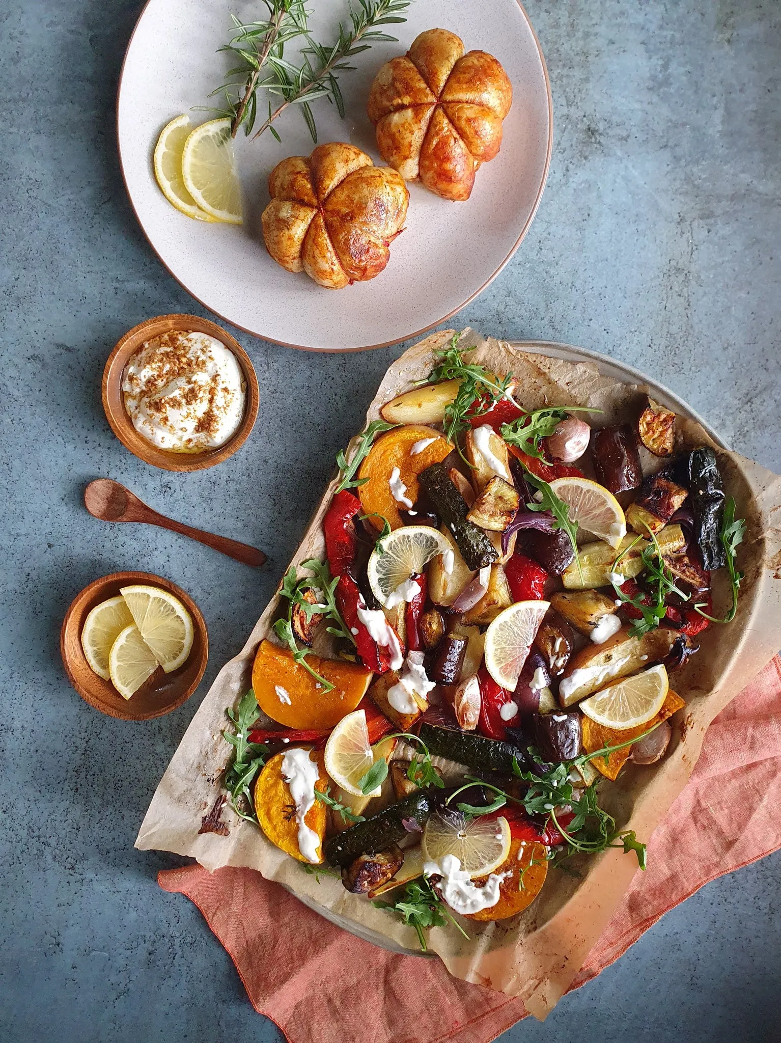 Moroccan Vegetable Tray Bake