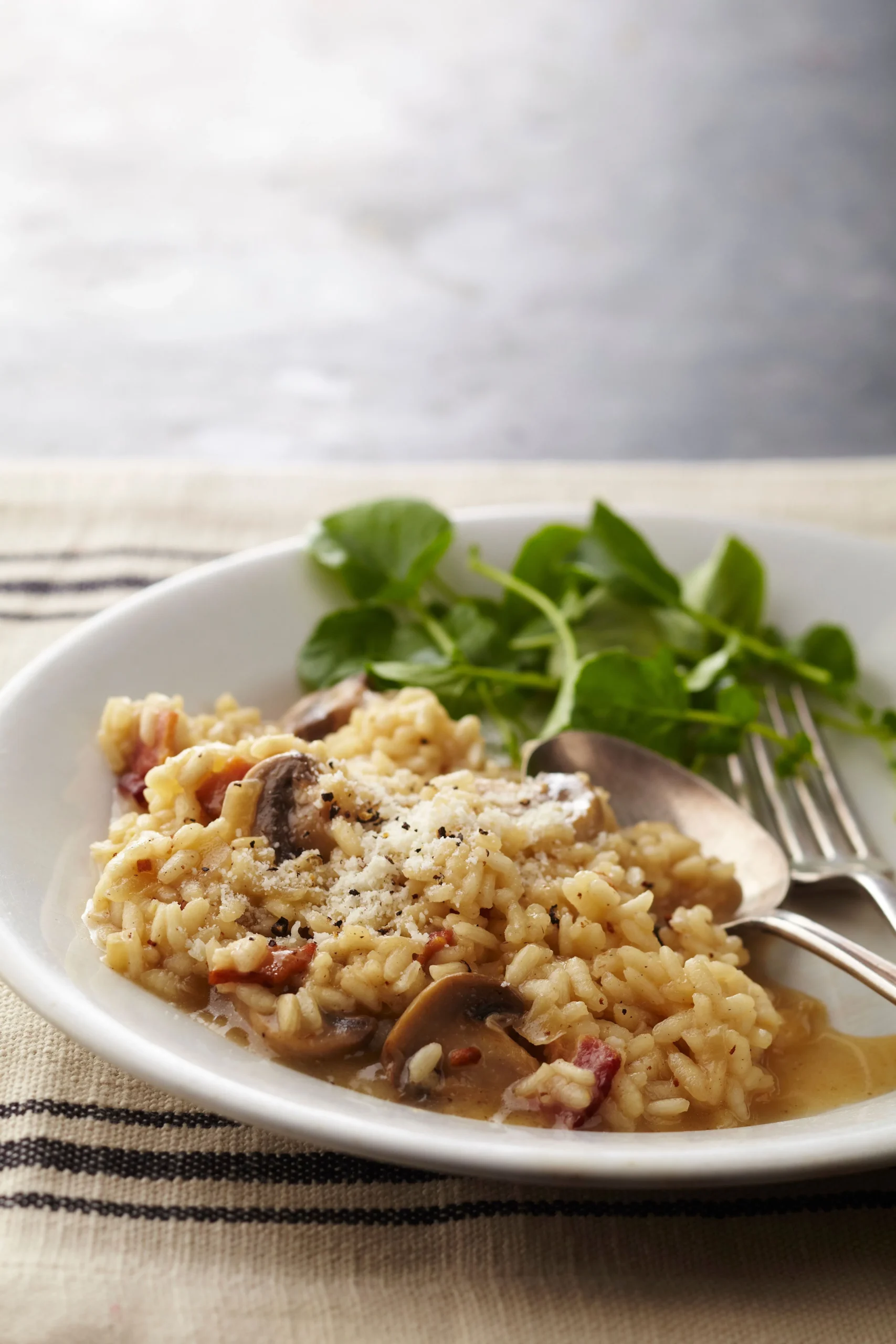 Mushroom Risotto with Caramelized Onions