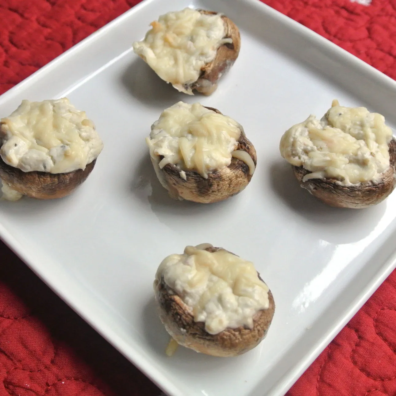 Mushroom Stuffed Pears with Gorgonzola