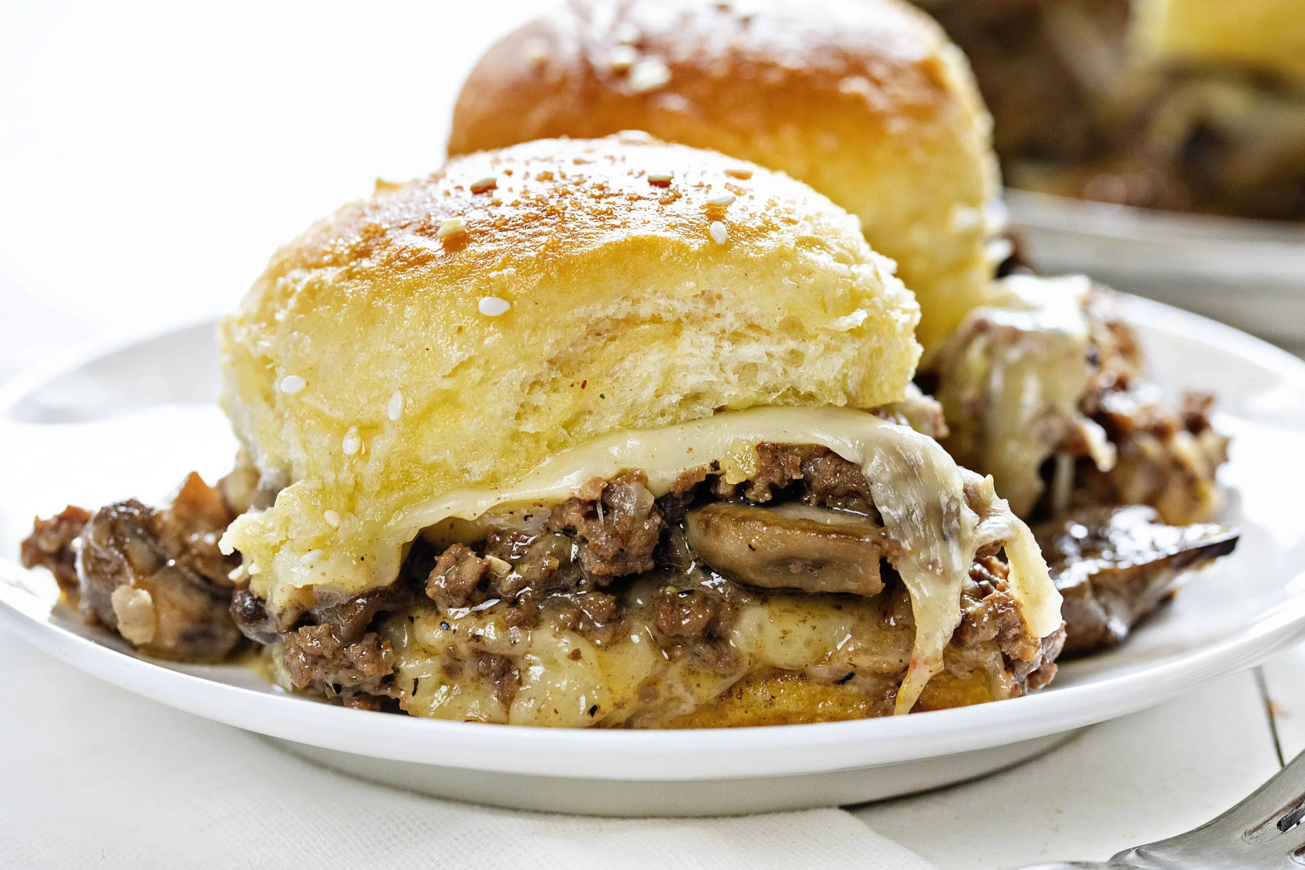Mushroom Swiss Burger Sliders