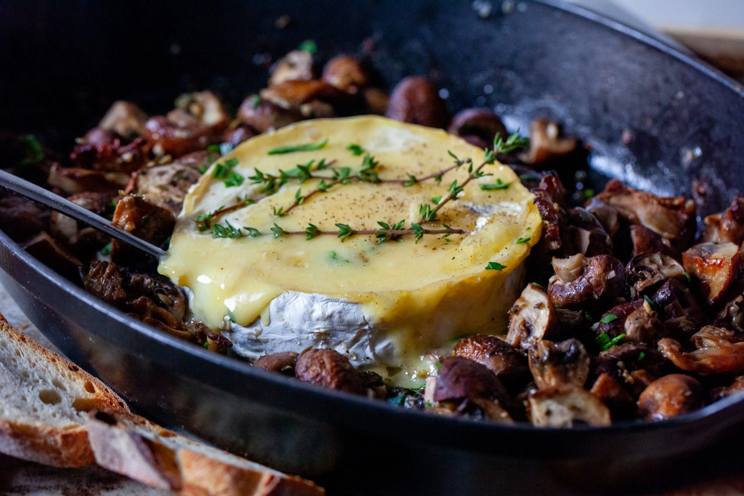 Mushroom and Brie Baked Eggs