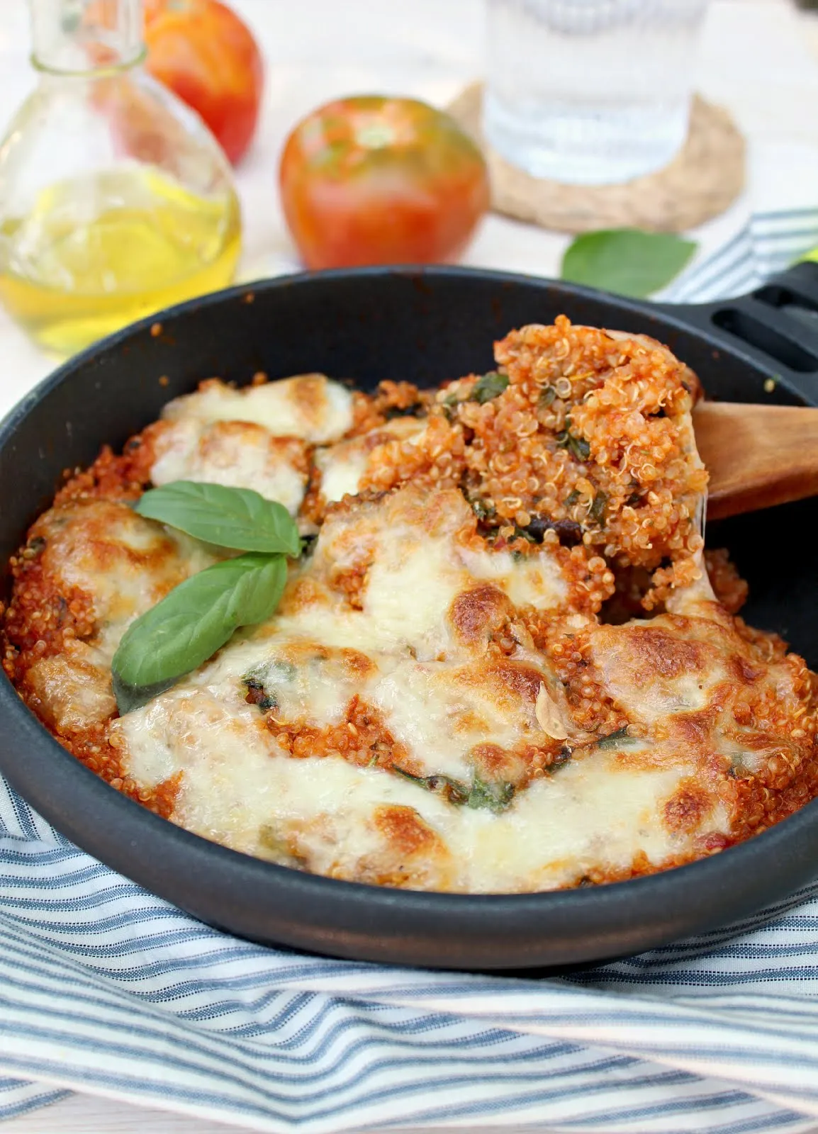 Naked Spinach Quinoa Lasagna Casserole