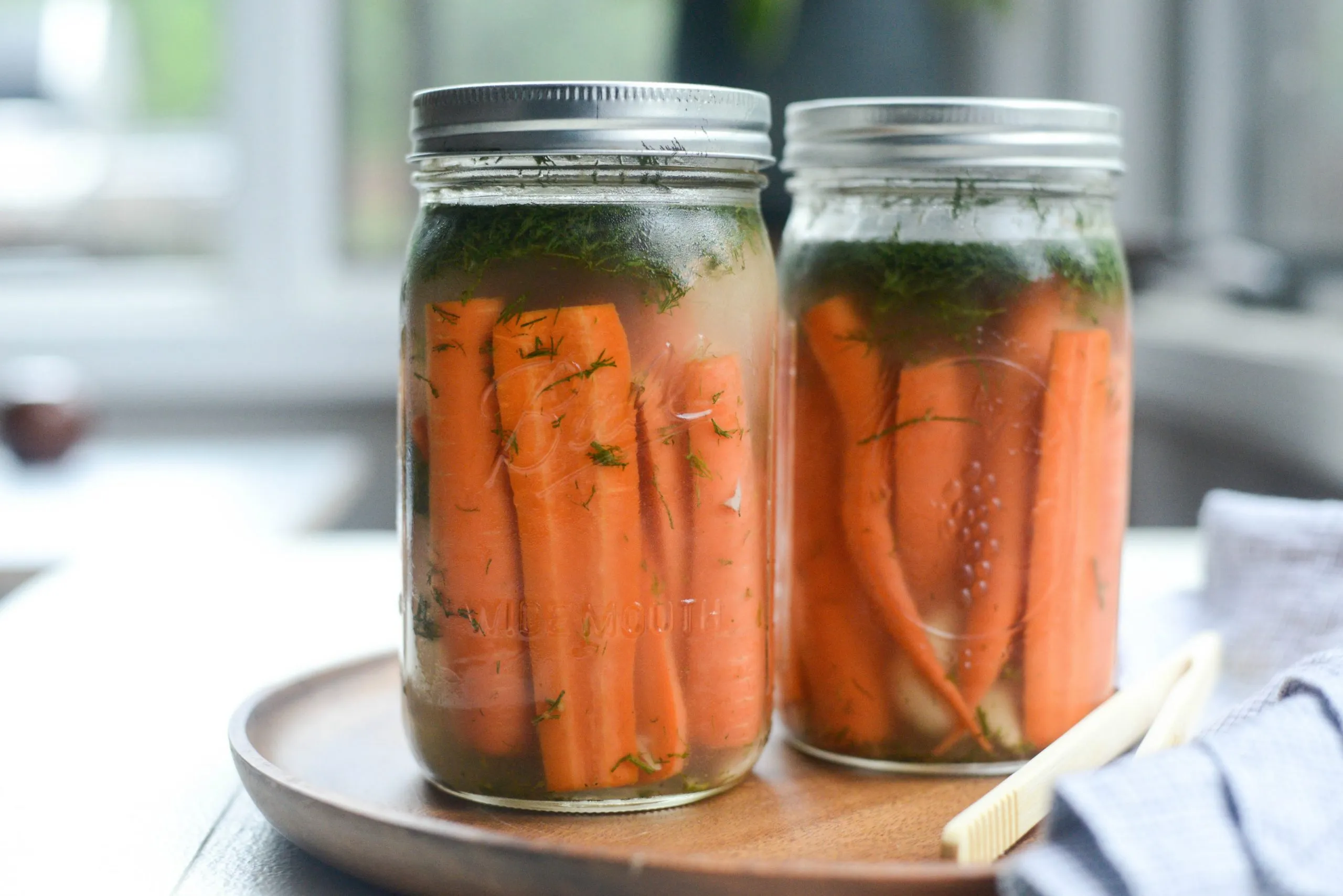 Naturally Fermented Dilly Carrots