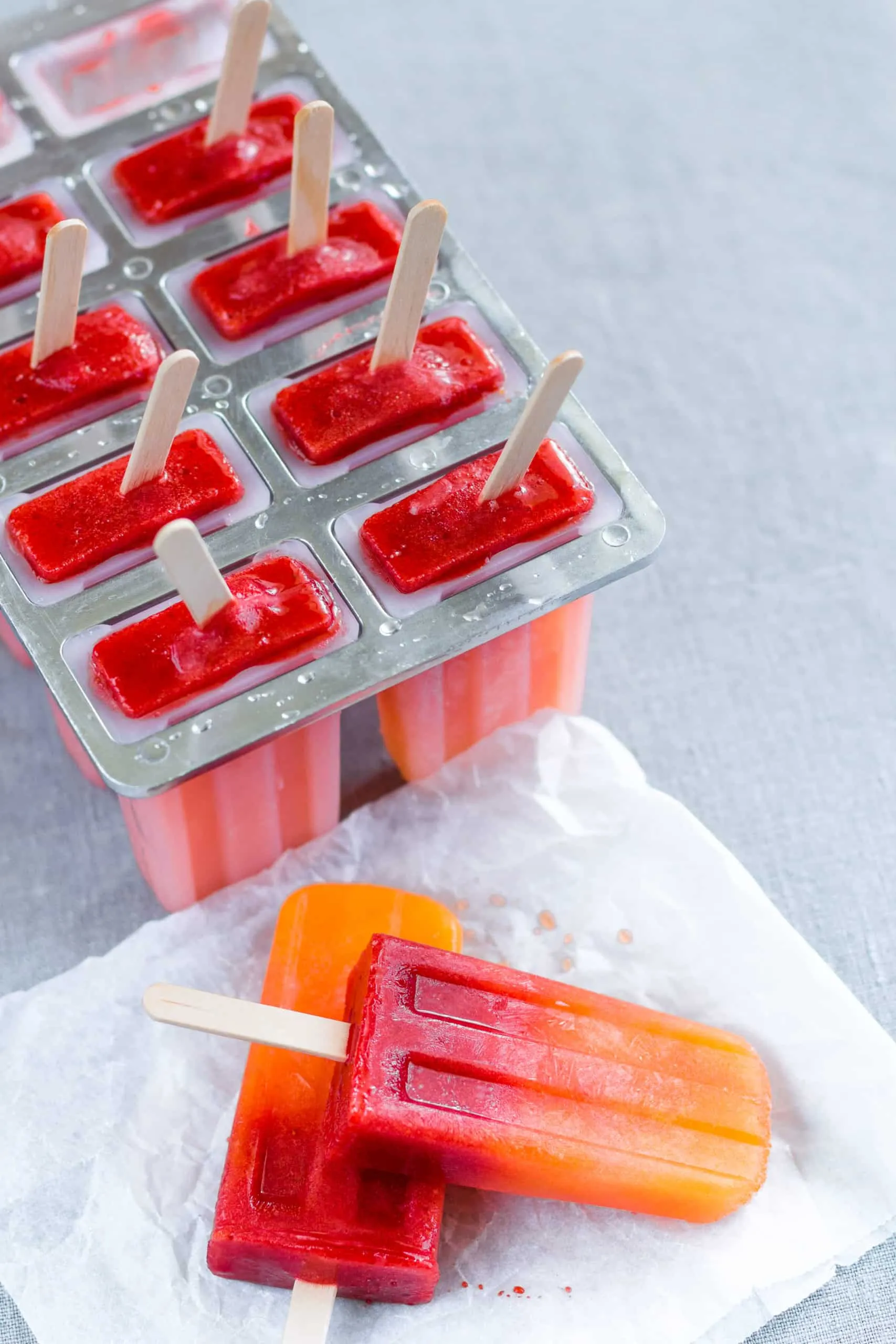 Nectarine Banana Blackberry Homemade Ice Pops