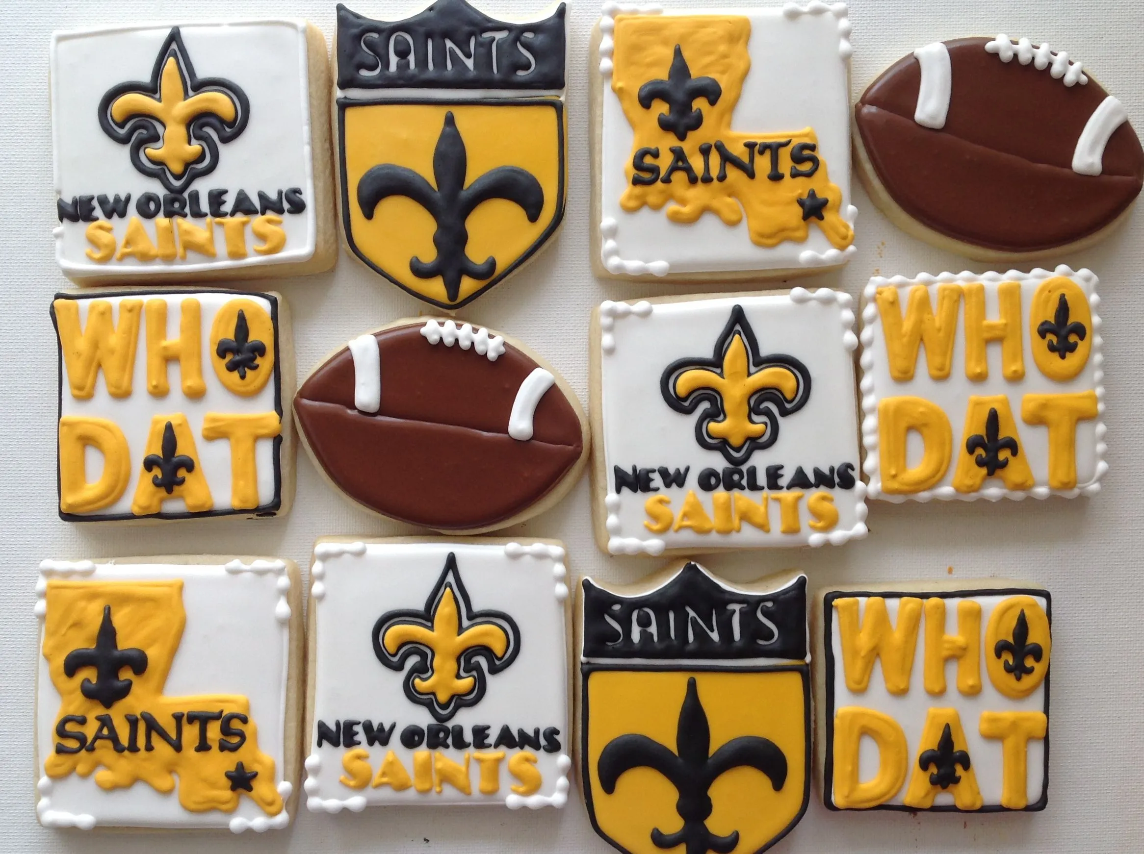 New Orleans Saints Chocolate Chip Cookies