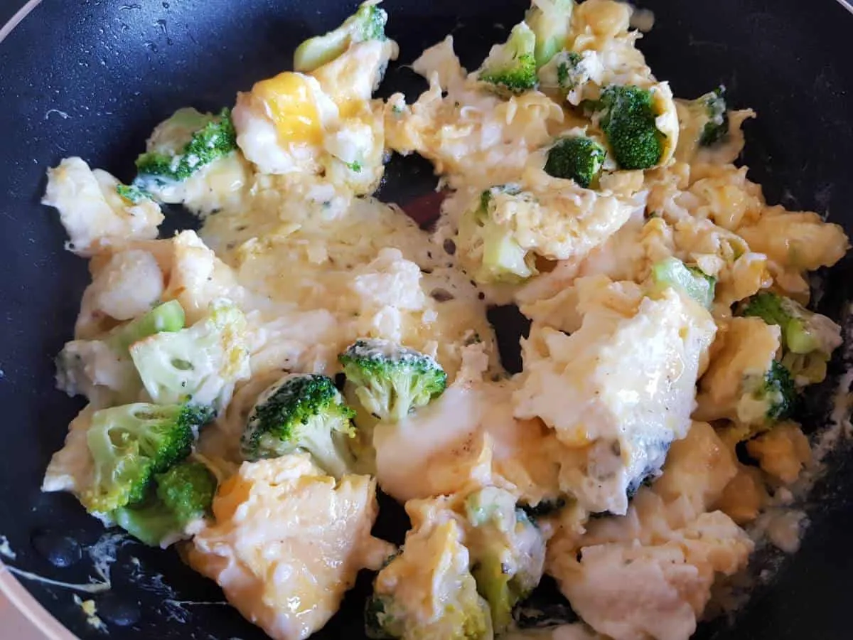 Next Day Broccoli and Scrambled Eggs