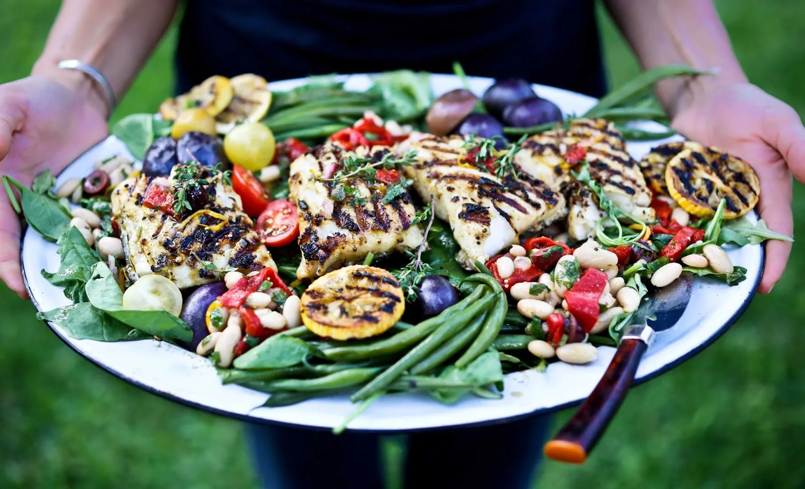 Nicoise Salad with Grilled Fish