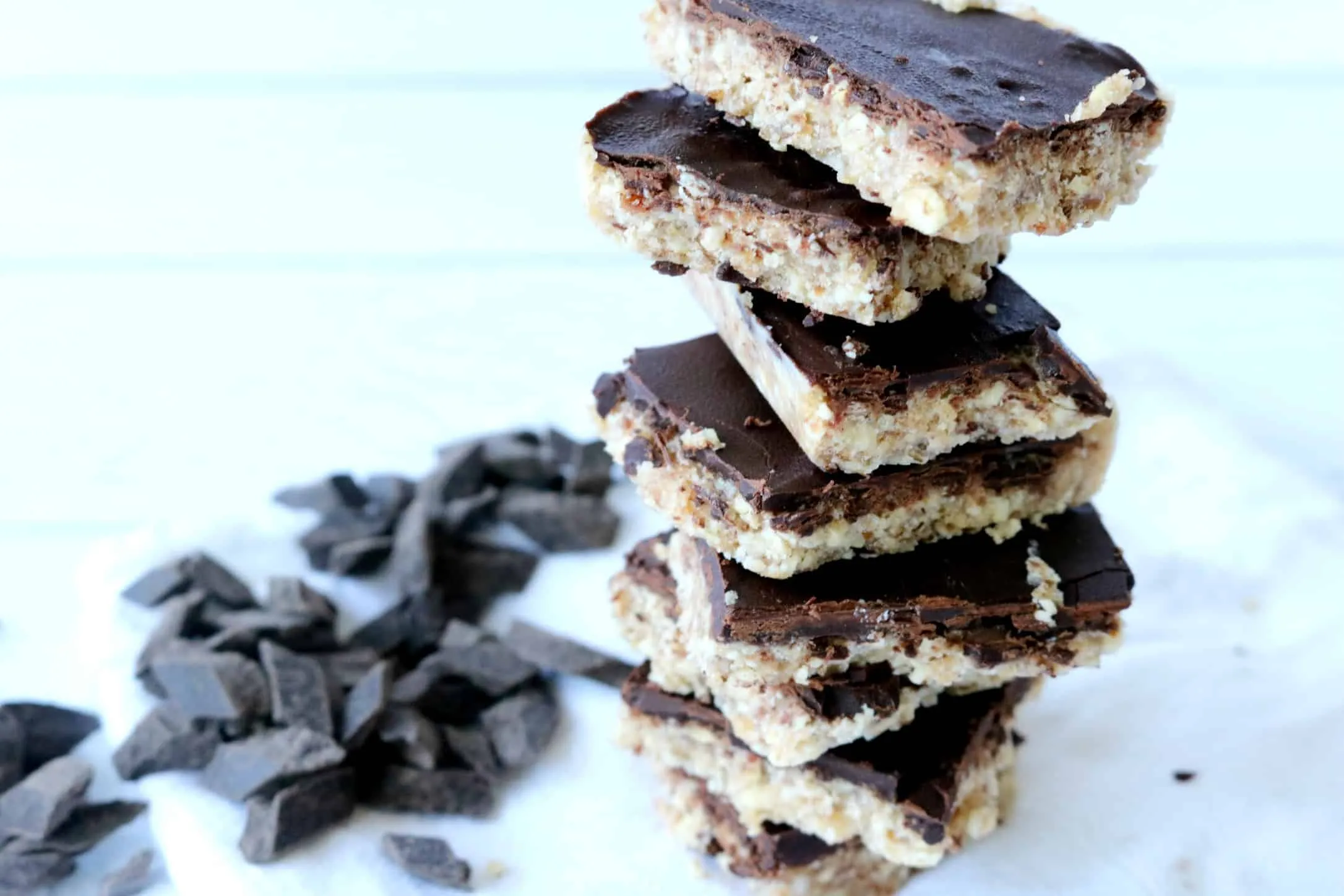 No Bake Chocolate Coconut Cashew Bars