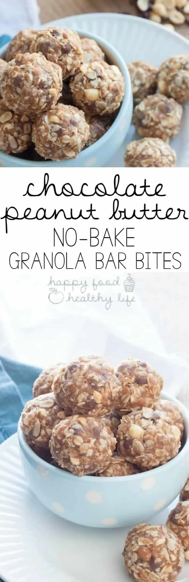 No Bake Chocolate Granola Bar Bites