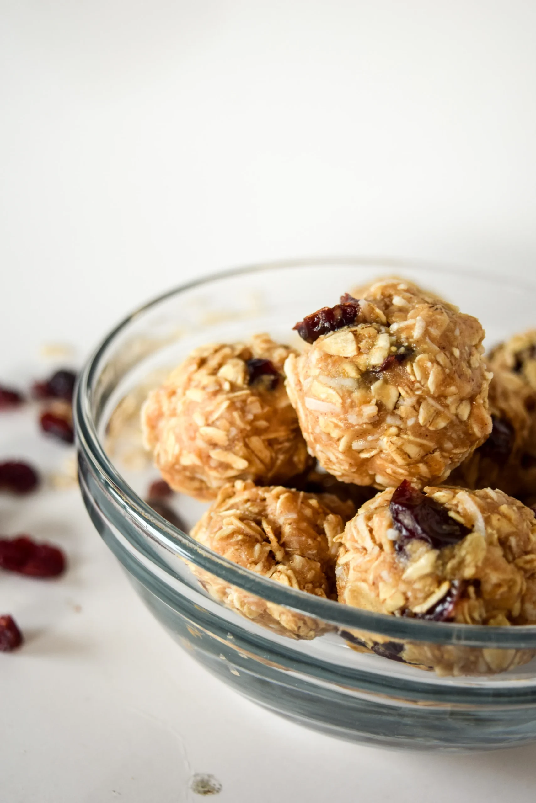 No Bake Cranberry Energy Bites