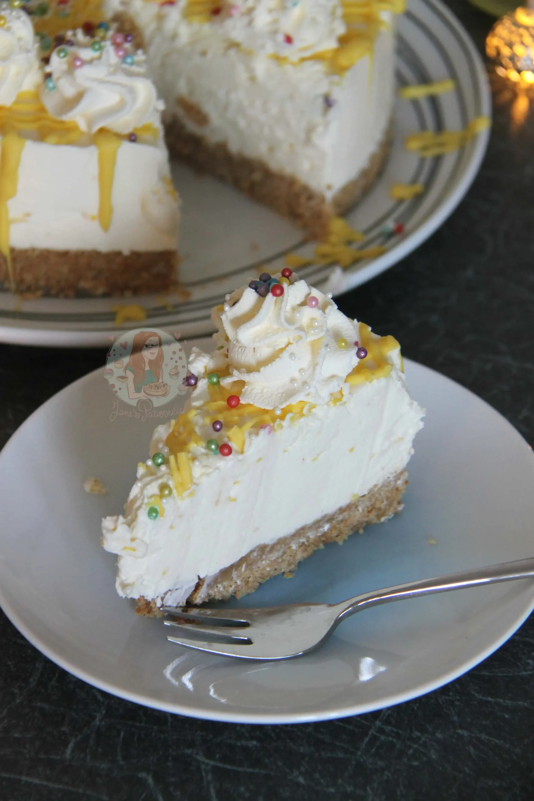 No Bake Limoncello Cheesecake
