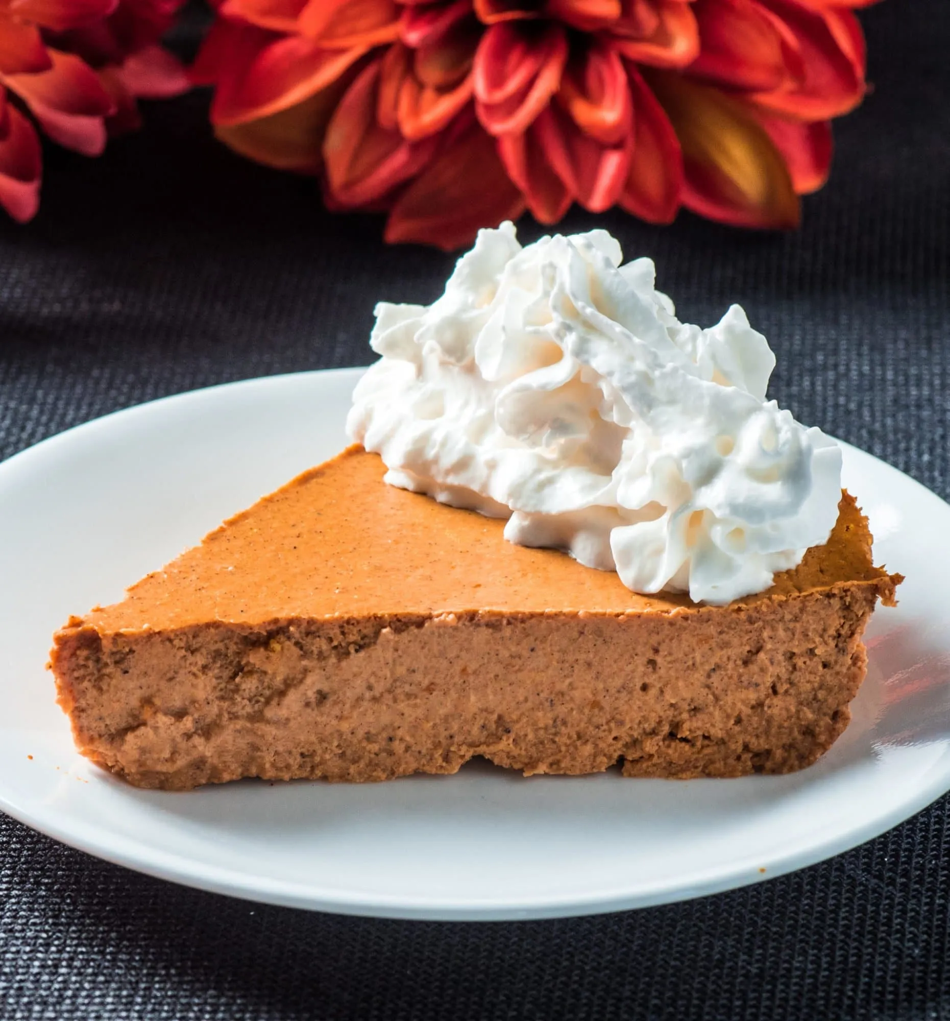 No Bake Low Carb Pumpkin Pie