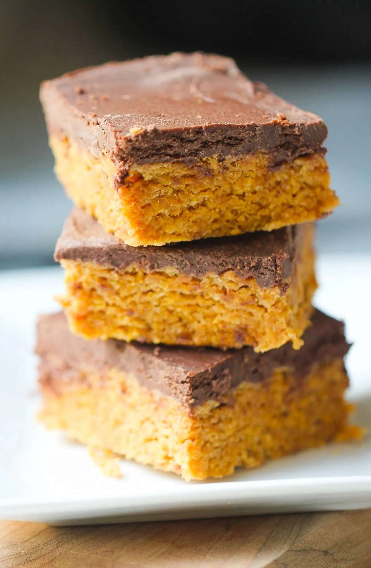 No Bake Peanut Butter Bars with Candy Corn