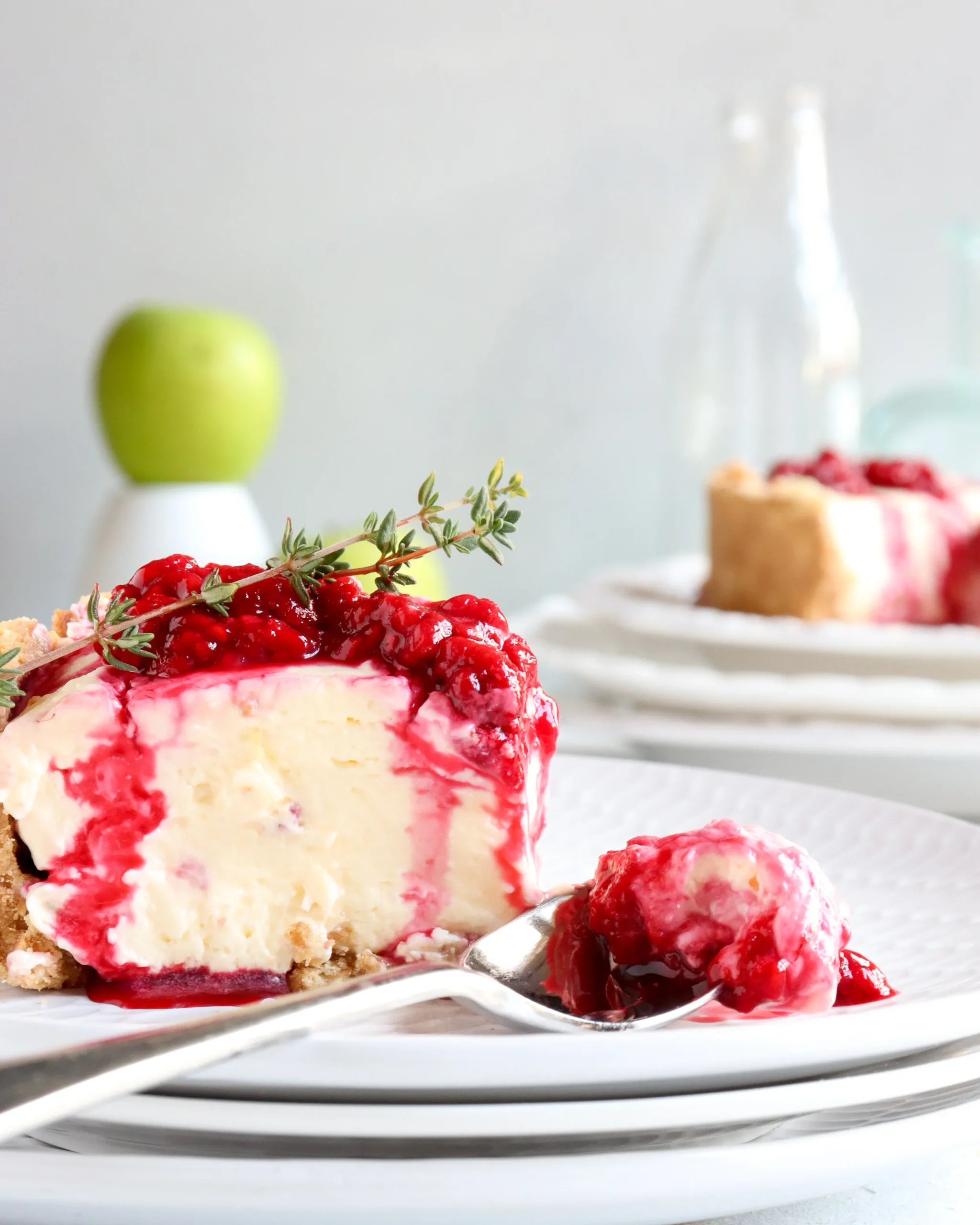 No Bake Raspberry Cheesecake