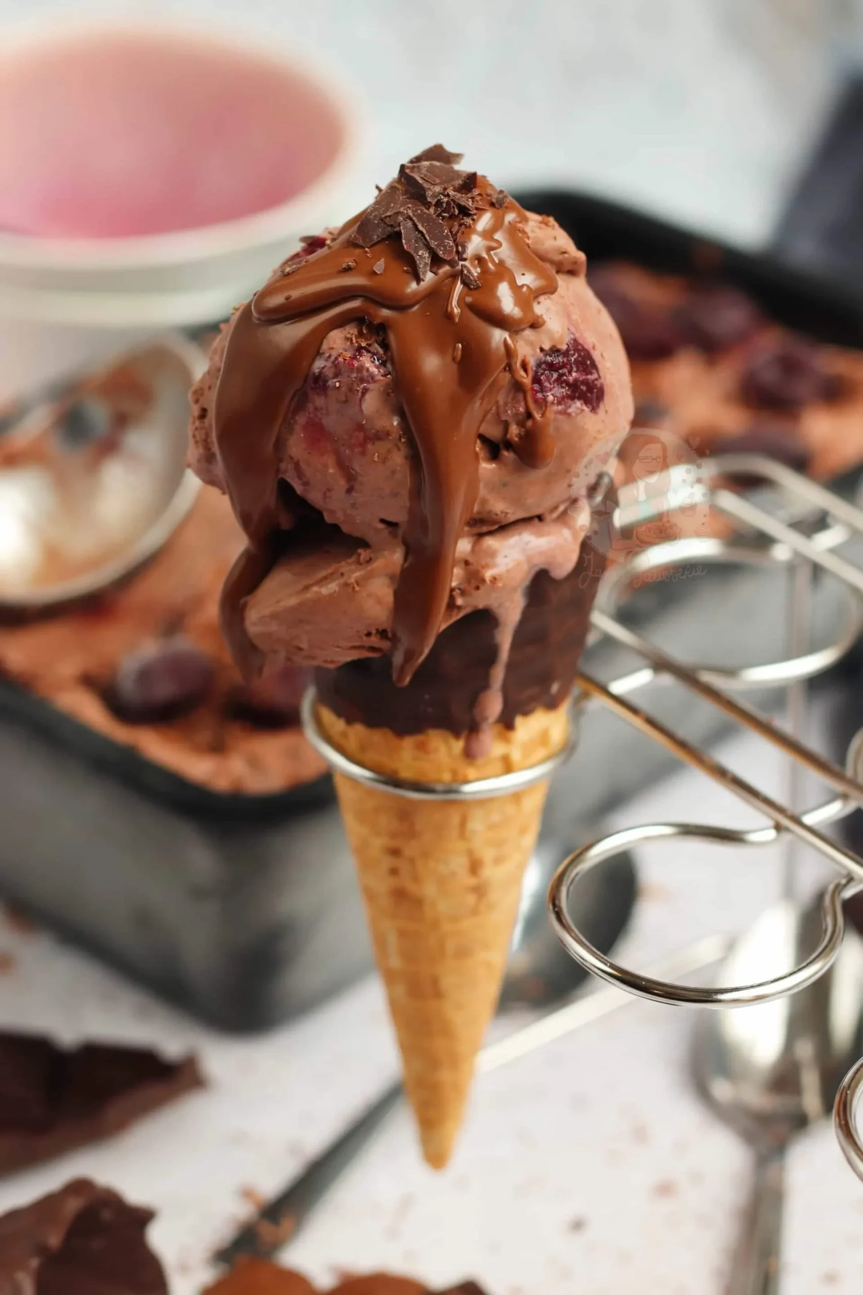 No Churn Black Forest Ice Cream