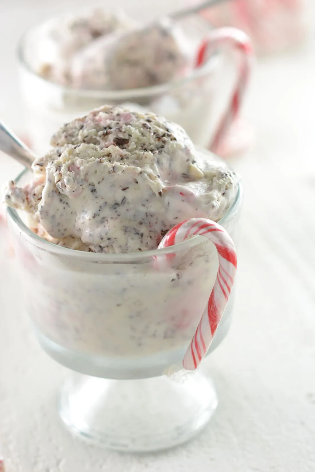 No Churn Candy Cane Ice Cream