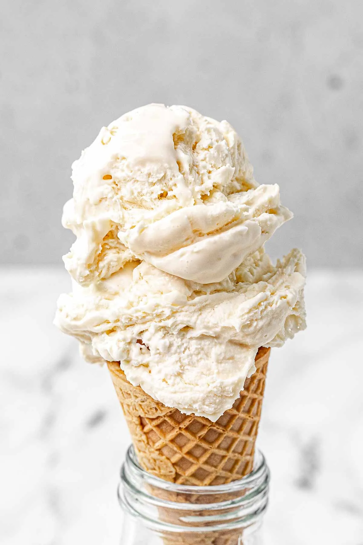 No Churn Vanilla Lavender Ice Cream
