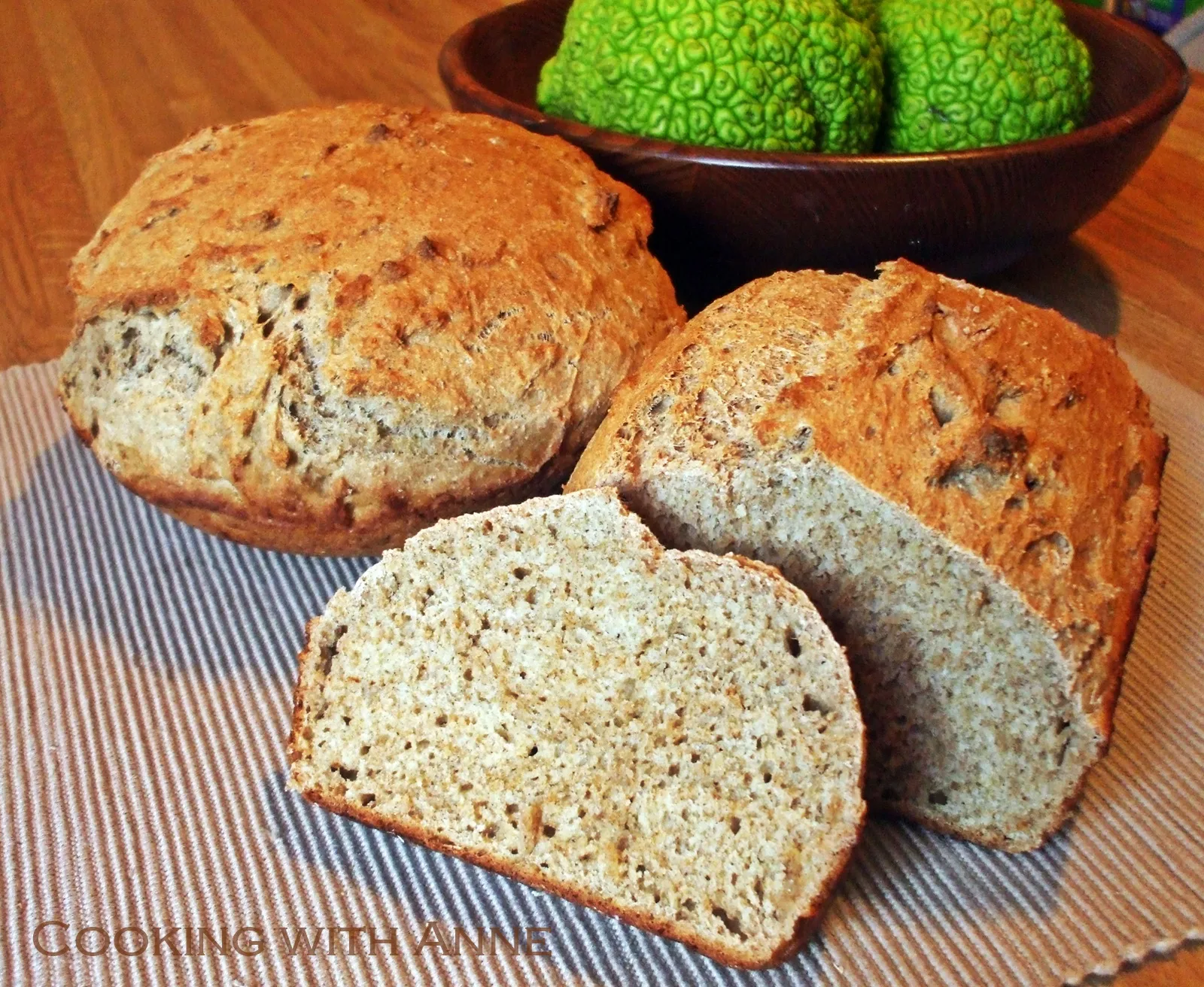 No Knead Honey Whole Wheat Bread