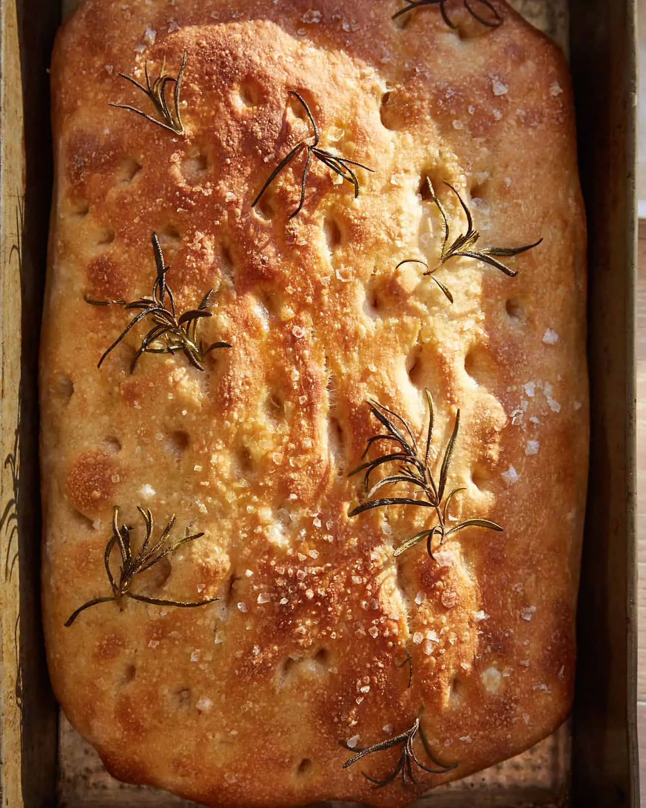No Knead Sourdough Focaccia Bread